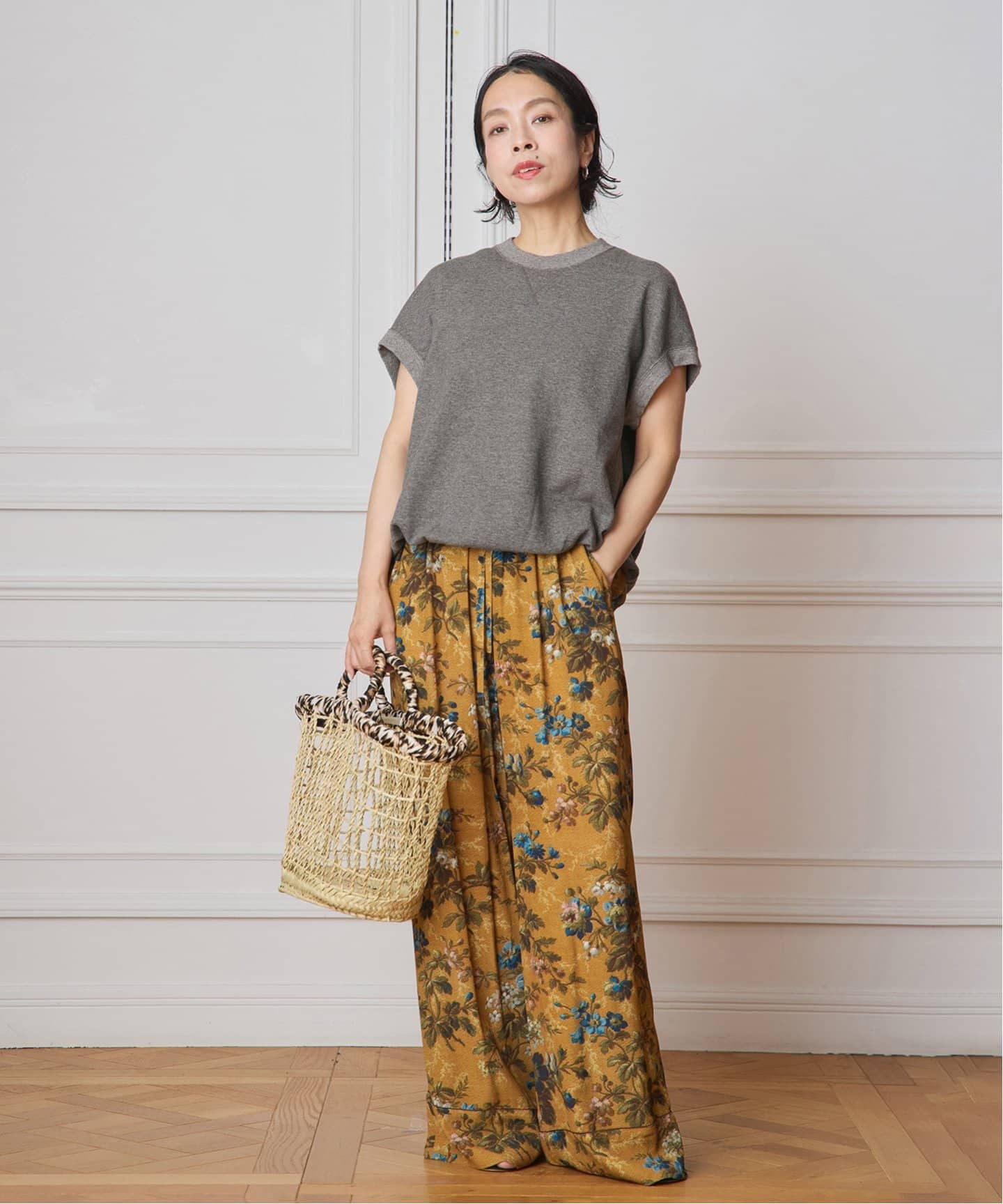 IENA LA BOUCLE 裏毛スリーブレスカットソー（Tシャツ