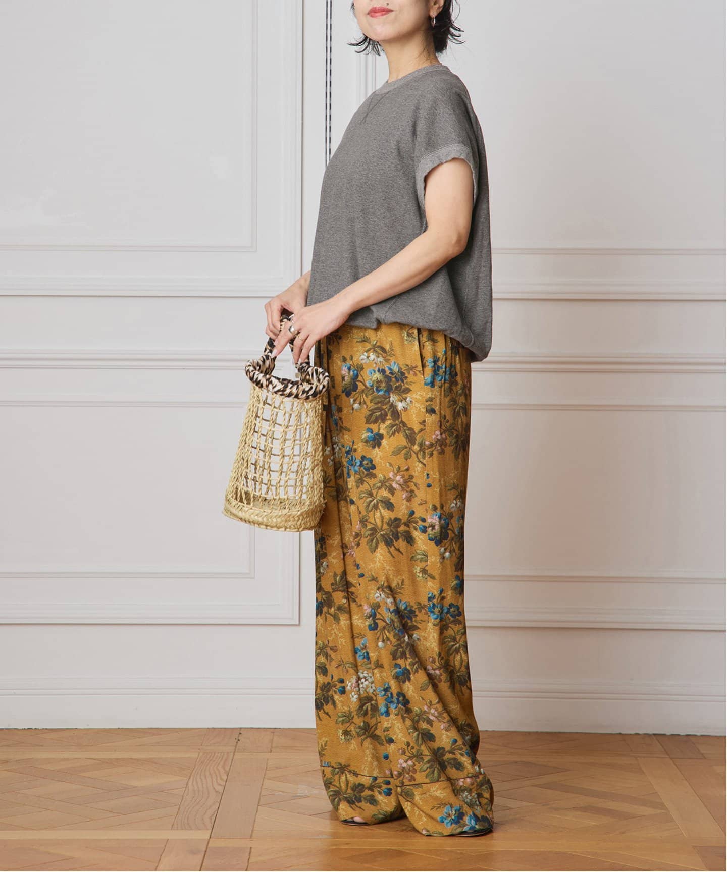 IENA LA BOUCLE 裏毛スリーブレスカットソー（Tシャツ