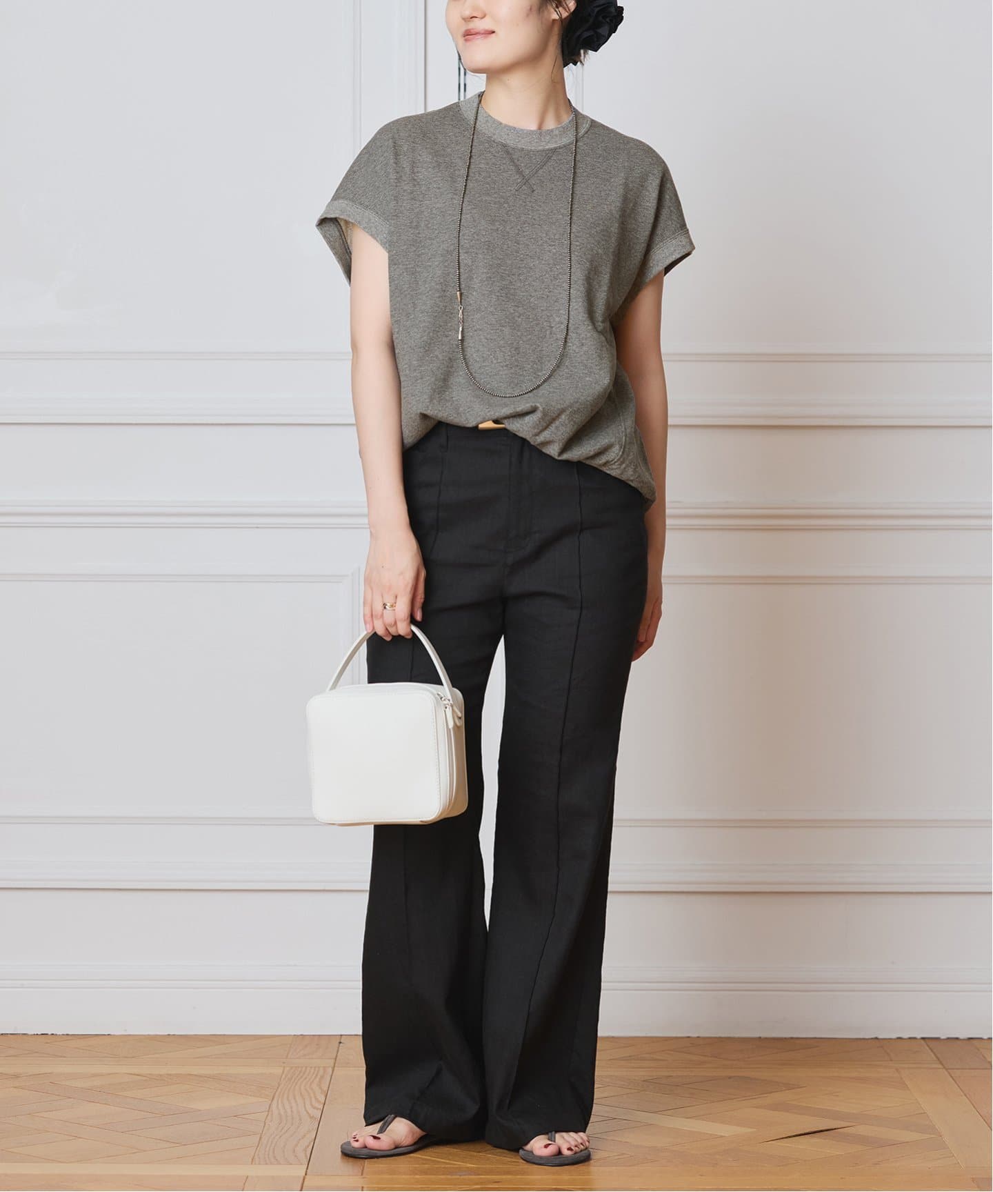tシャツ IENA LA BOUCLE 裏毛スリーブレスカットソー レディース IENA LA BOUCLE 裏毛スリーブレスカットソー（Tシャツ