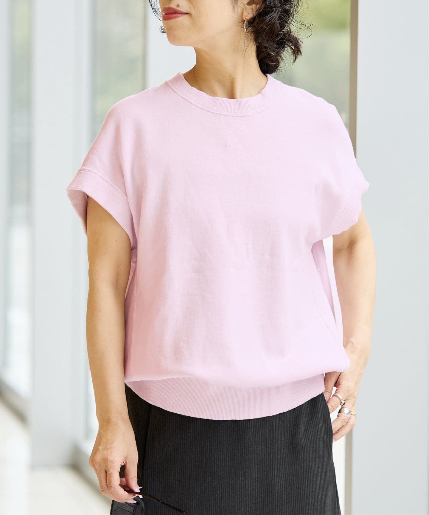 tシャツ IENA LA BOUCLE 裏毛スリーブレスカットソー レディース IENA LA BOUCLE 裏毛スリーブレスカットソー（Tシャツ