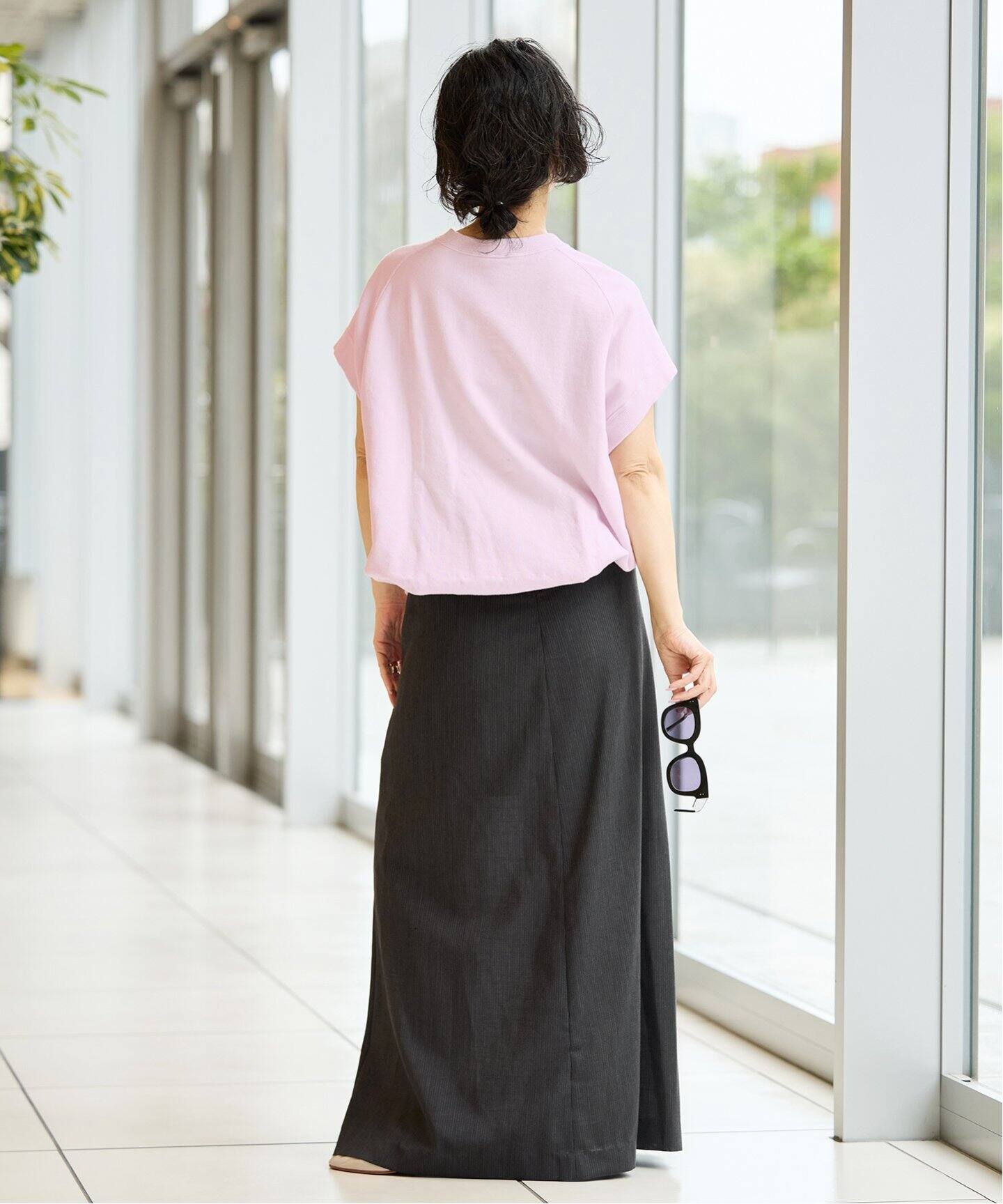 IENA LA BOUCLE 裏毛スリーブレスカットソー（Tシャツ／カットソー