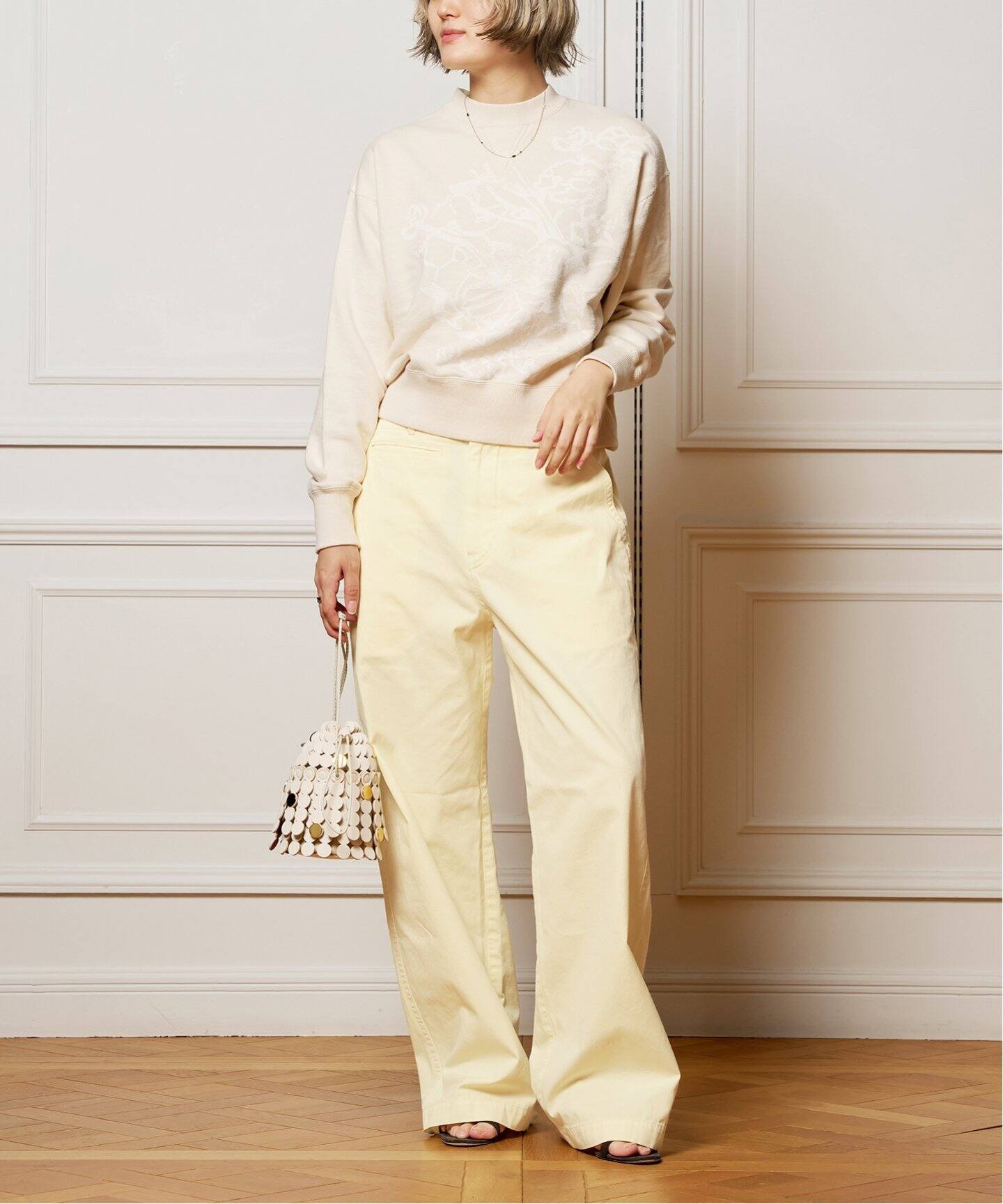 IENA LA BOUCLE ボタニープリントスウェット（スウェット