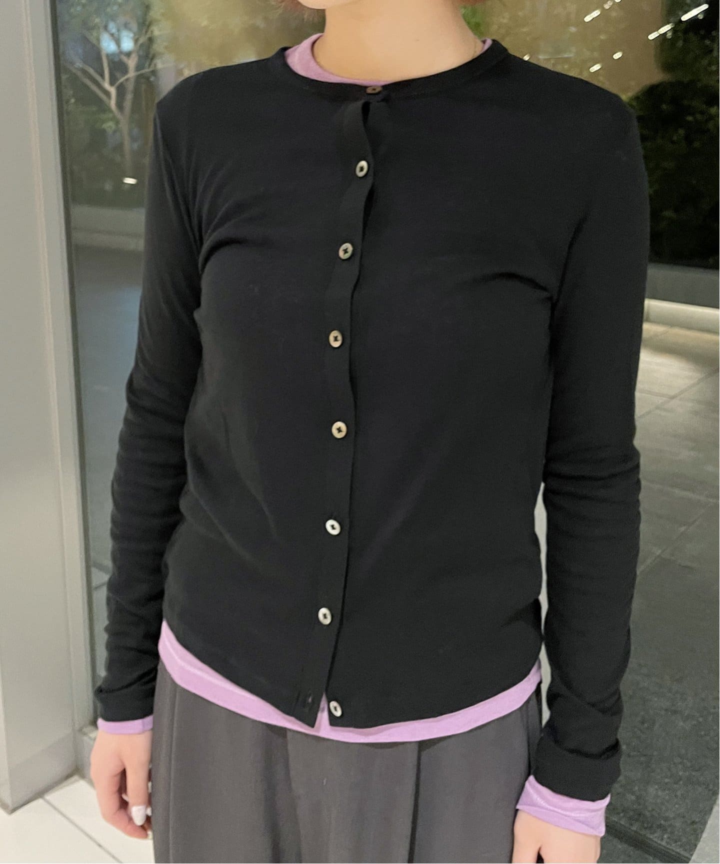IENA LA BOUCLE シアーフライスカーディガン（カーディガン