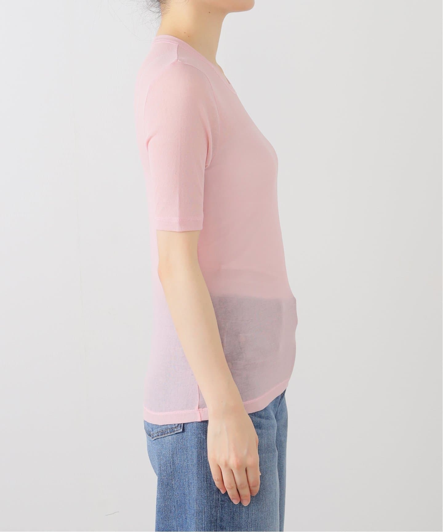 tシャツ 「追加2」IENA LA BOUCLE 水撚りガスフライス半袖プルオーバー レディース 追加2》IENA LA BOUCLE 水撚りガスフライス半袖プルオーバー（T