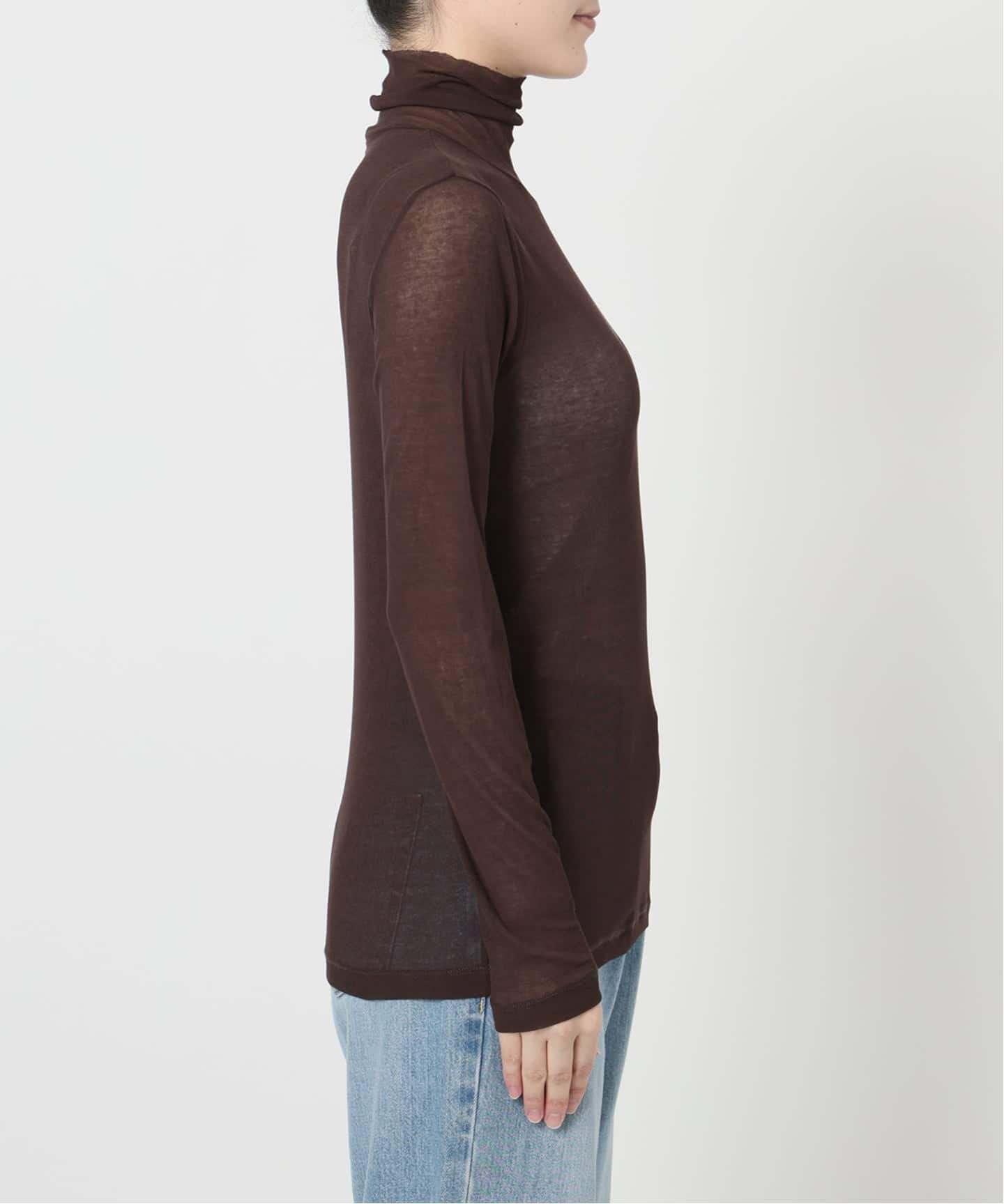 追加》IENA LA BOUCLE水撚りガスフライスタートルプルオーバー（T