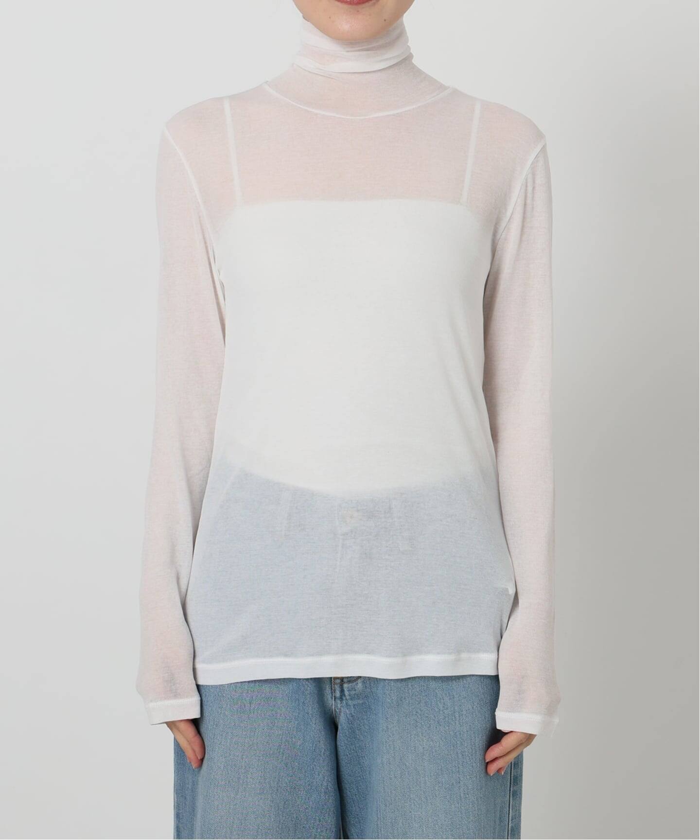 IENA LA BOUCLE タートルプルオーバー　カットソー 追加》IENA LA BOUCLE水撚りガスフライスタートルプルオーバー