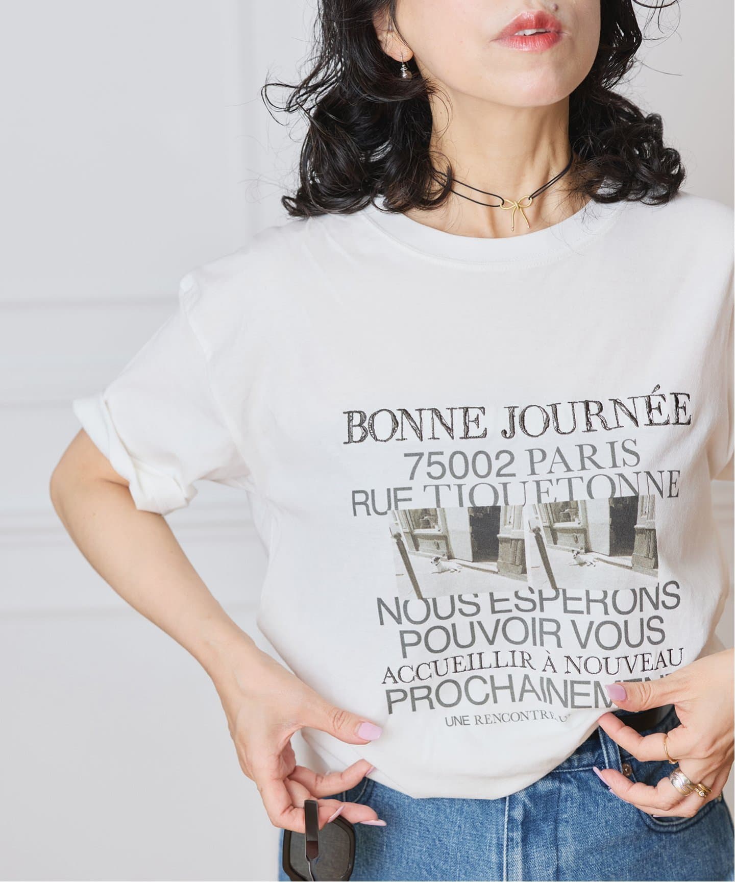 IENA LA BOUCLE PARIS DOG Tシャツ（Tシャツ／カットソー）｜IENA