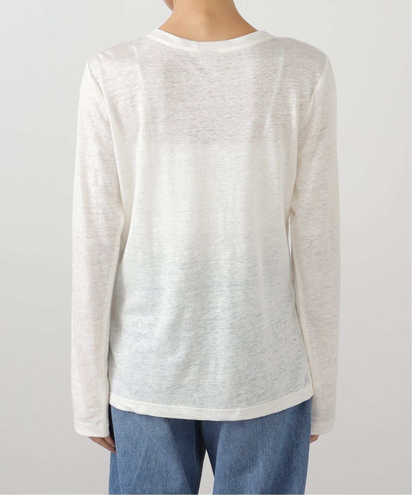 ベースレンジ　baserange ホワイト ラインデザイン Tシャツ BASERANGE ベースレンジ Tシャツ LONG SLEEVE TEE TOLS BL 000