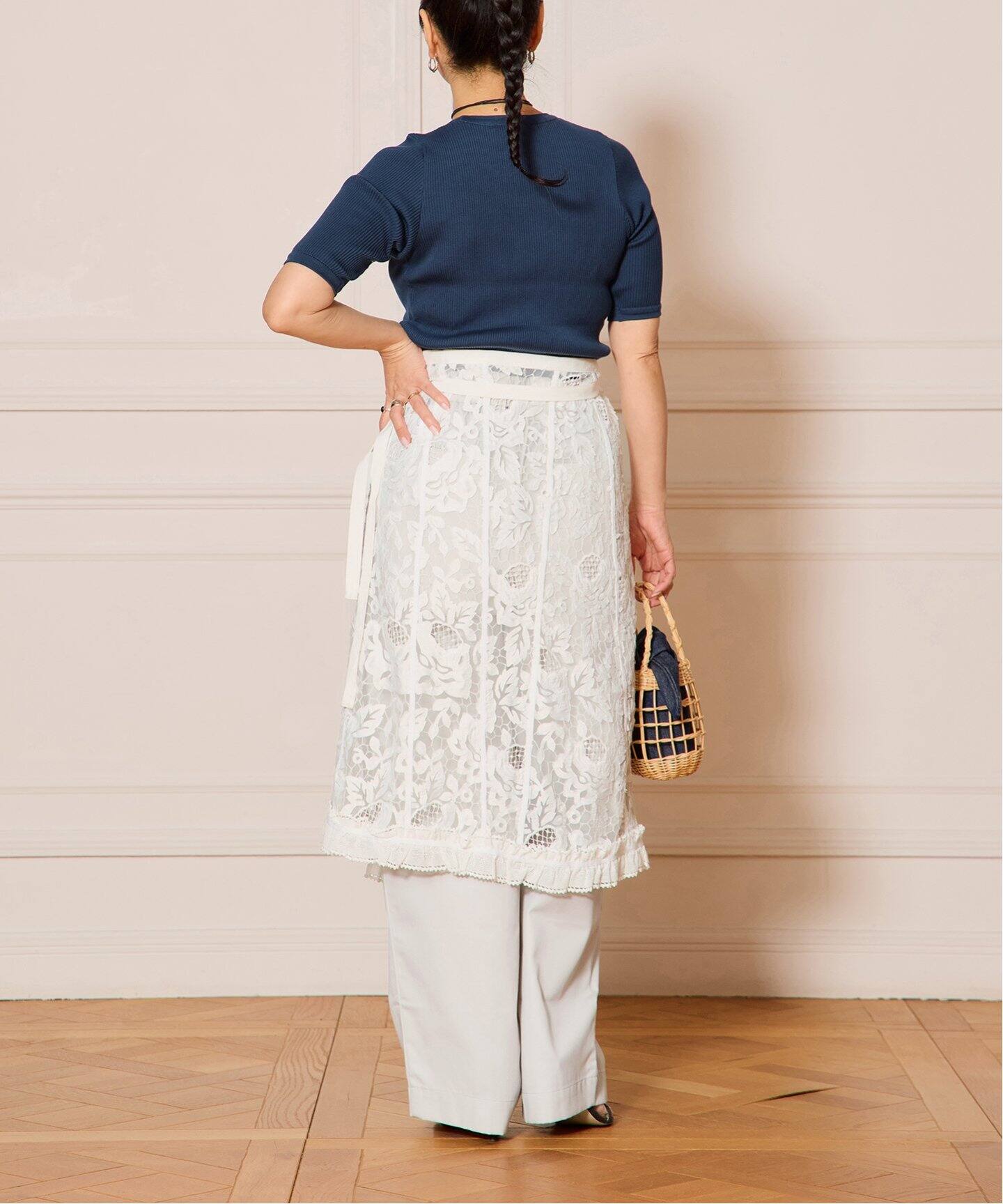 AURALEE オーラリー COTTON HIGH GAUGE RIB KNIT TEE コットンハイゲージリブニットTシャツ A00T02HR ブラック 0 Auralee Cotton High Gauge Rib Knit Tee in Navy Curated at Jake and