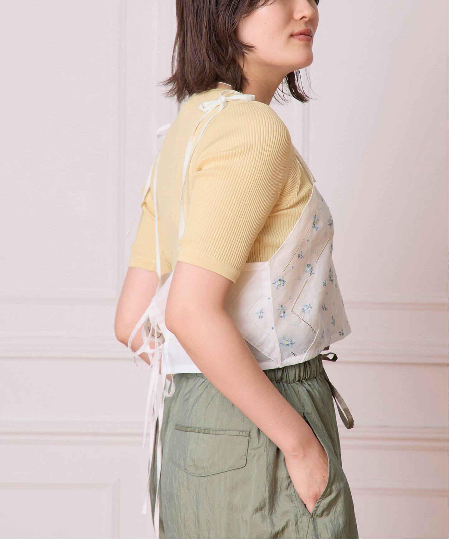 AURALEE/オーラリー COTTON HIGH GAUGE RIB KNIT TEE A00T02HR（T  