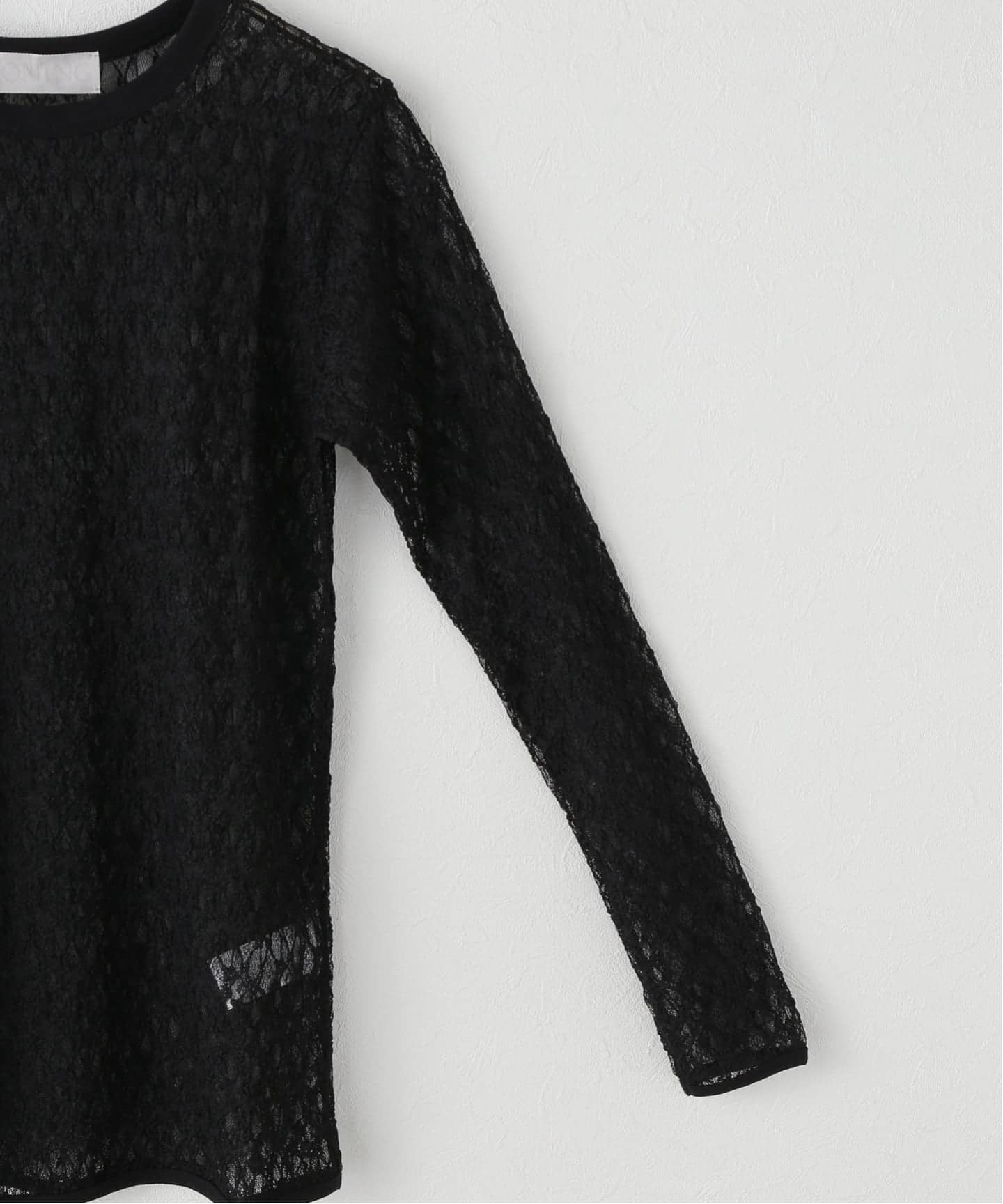 IRONING/アイロニング flower lace ロングスリーブプルオーバー