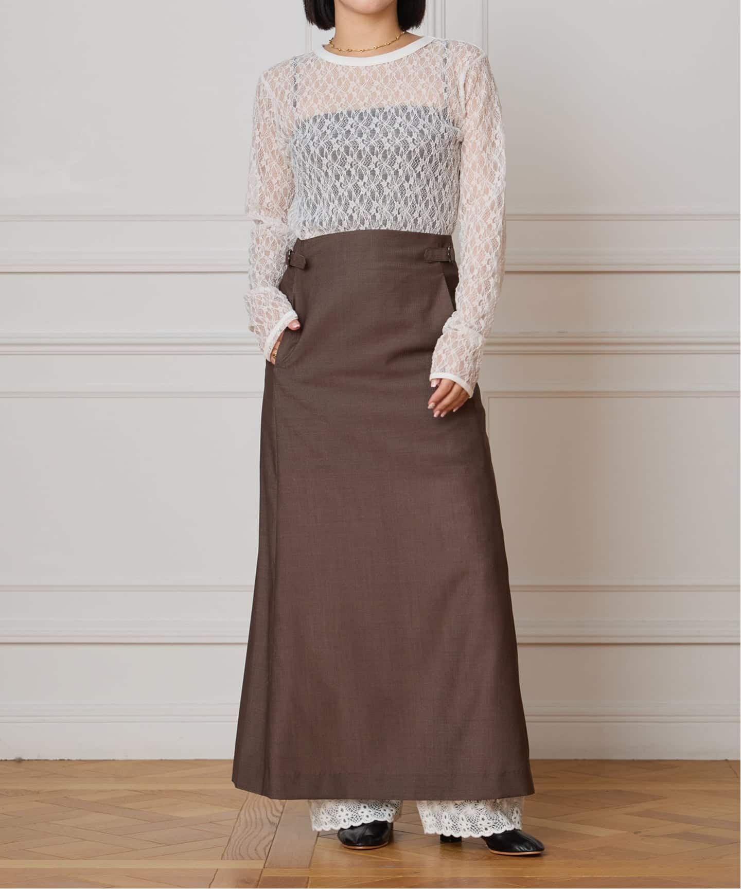 フレームワーク　IRONING flower lace ロングスリーブ IRONING/アイロニング flower lace ロングスリーブプルオーバー