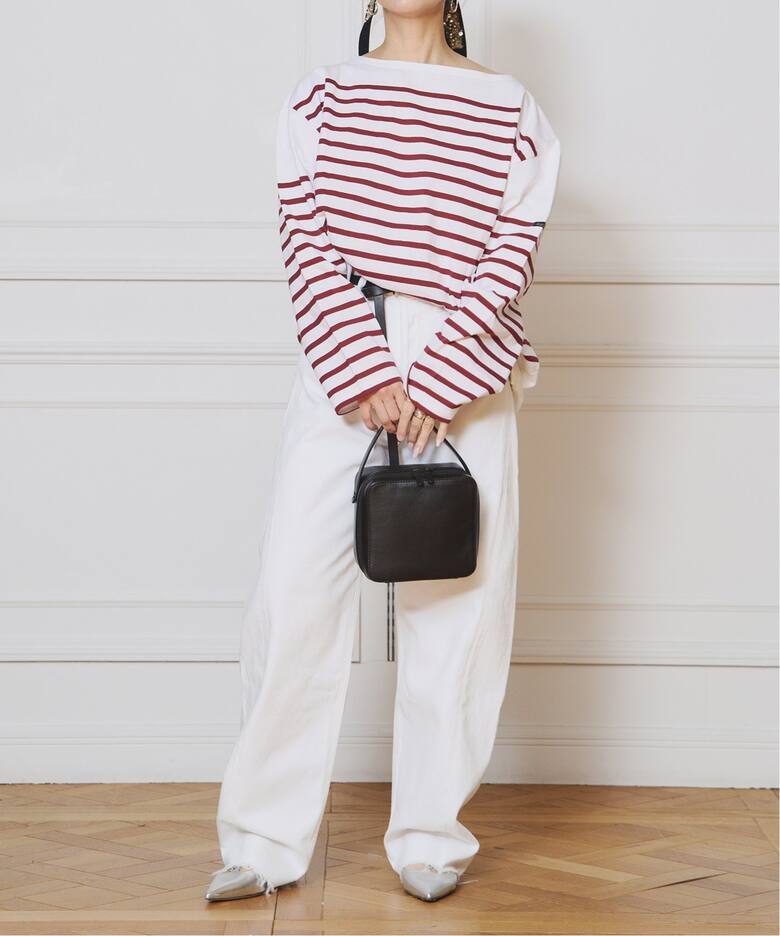 LE MINOR/ルミノア 別注パネルボーダーカットソー（Tシャツ 