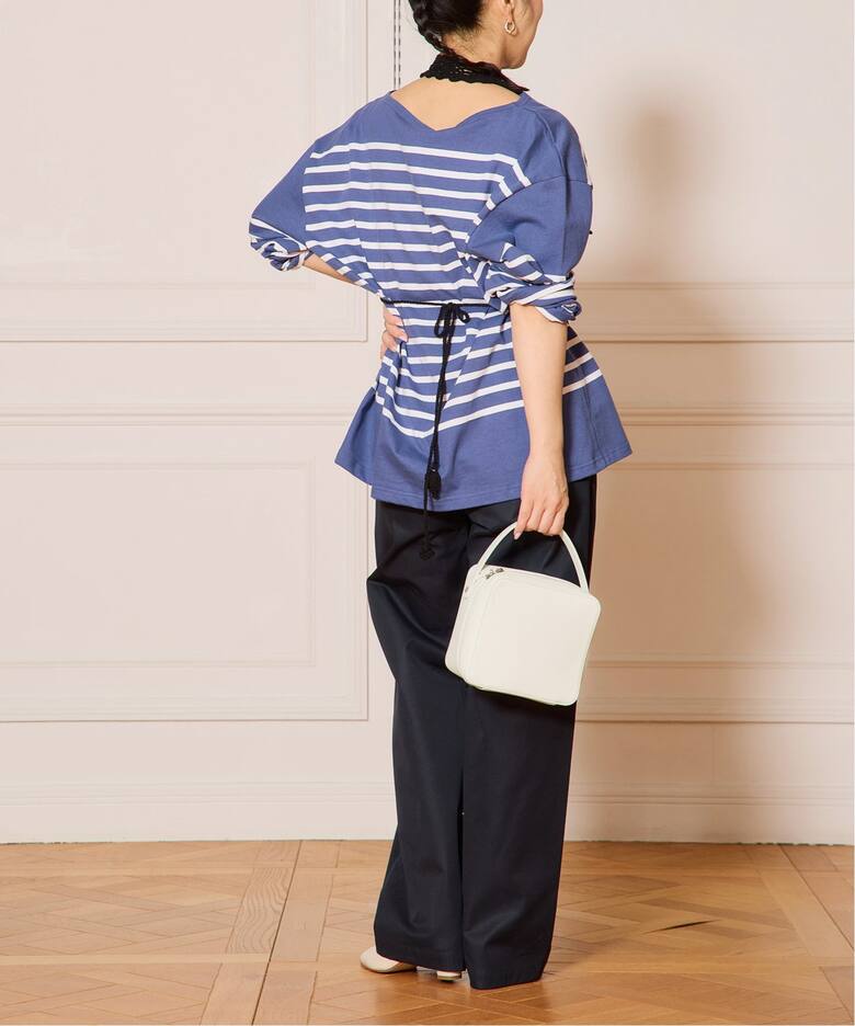LE MINOR/ルミノア 別注パネルボーダーカットソー（Tシャツ 
