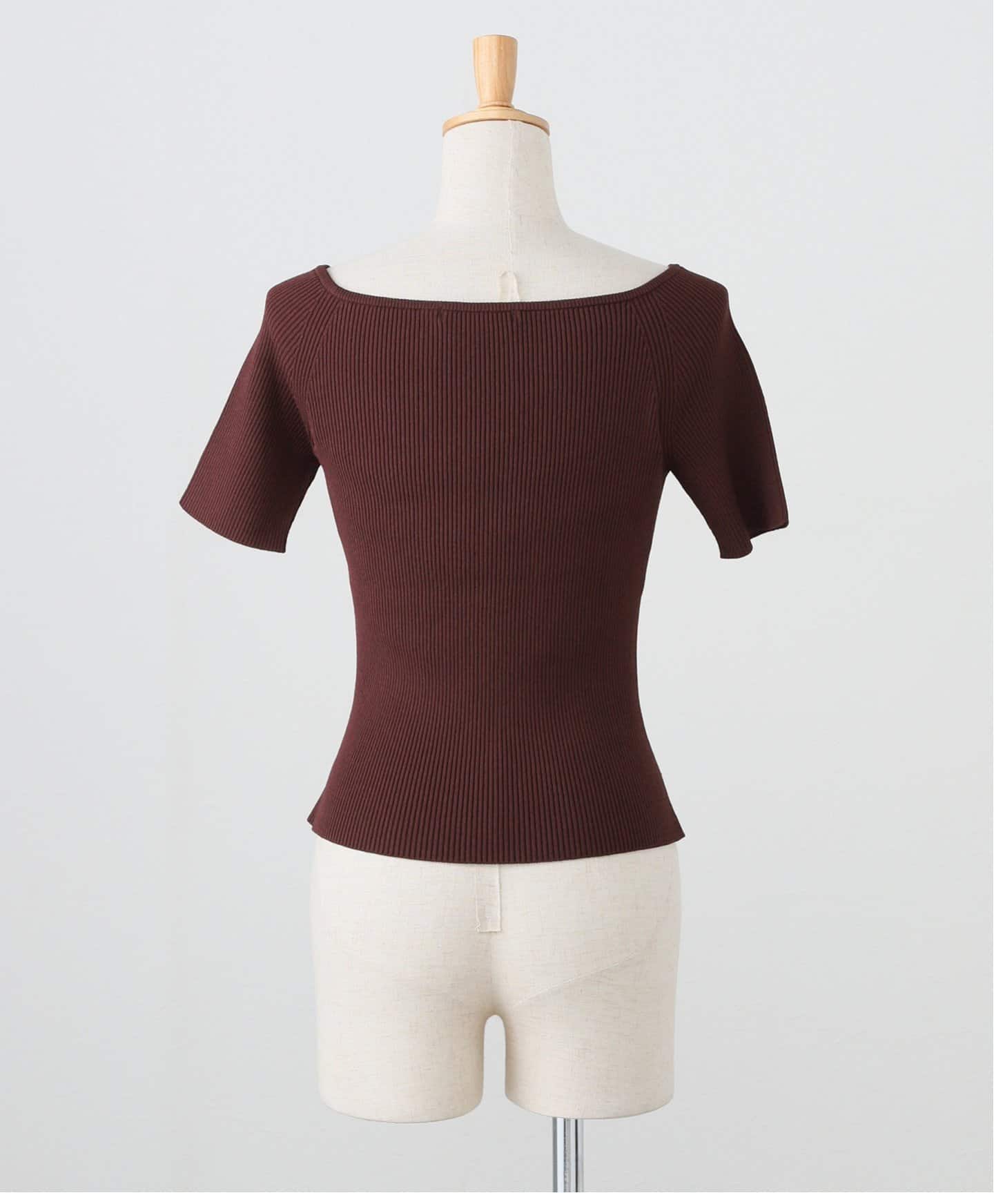 NICENICE MOMENT OPEN SHOULDER SHELL 黒 S nnm1-25s-022-c01.jpg