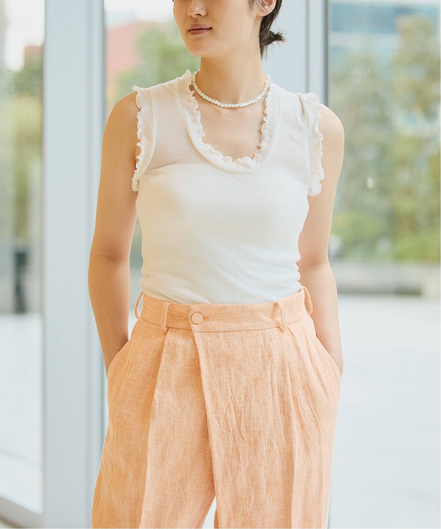 seamless basic./シームレスベーシック Flounce タンクトップ（タンク 