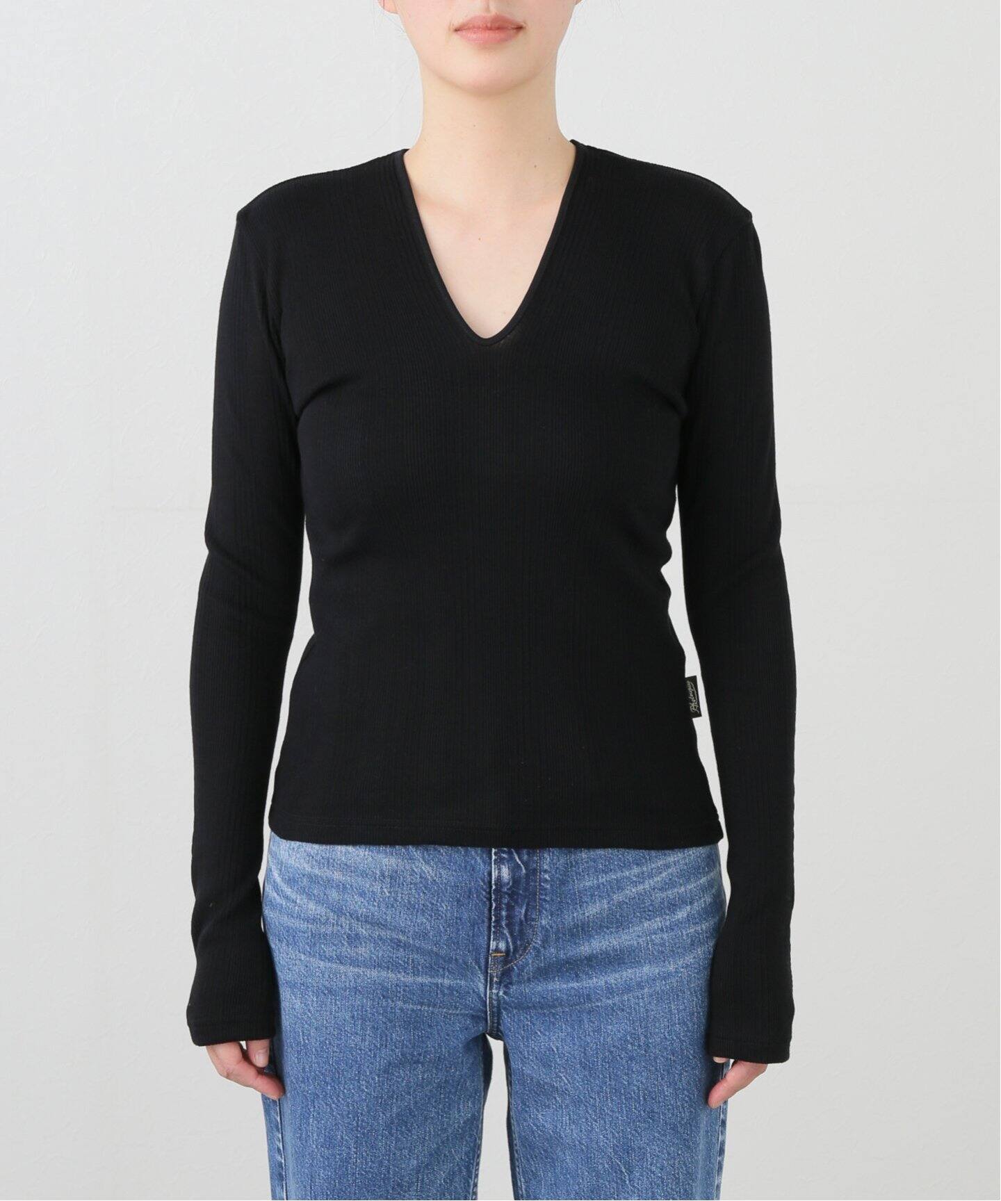 PHOTOCOPIEU/フォトコピュー Vネックトップ（Tシャツ／カットソー  