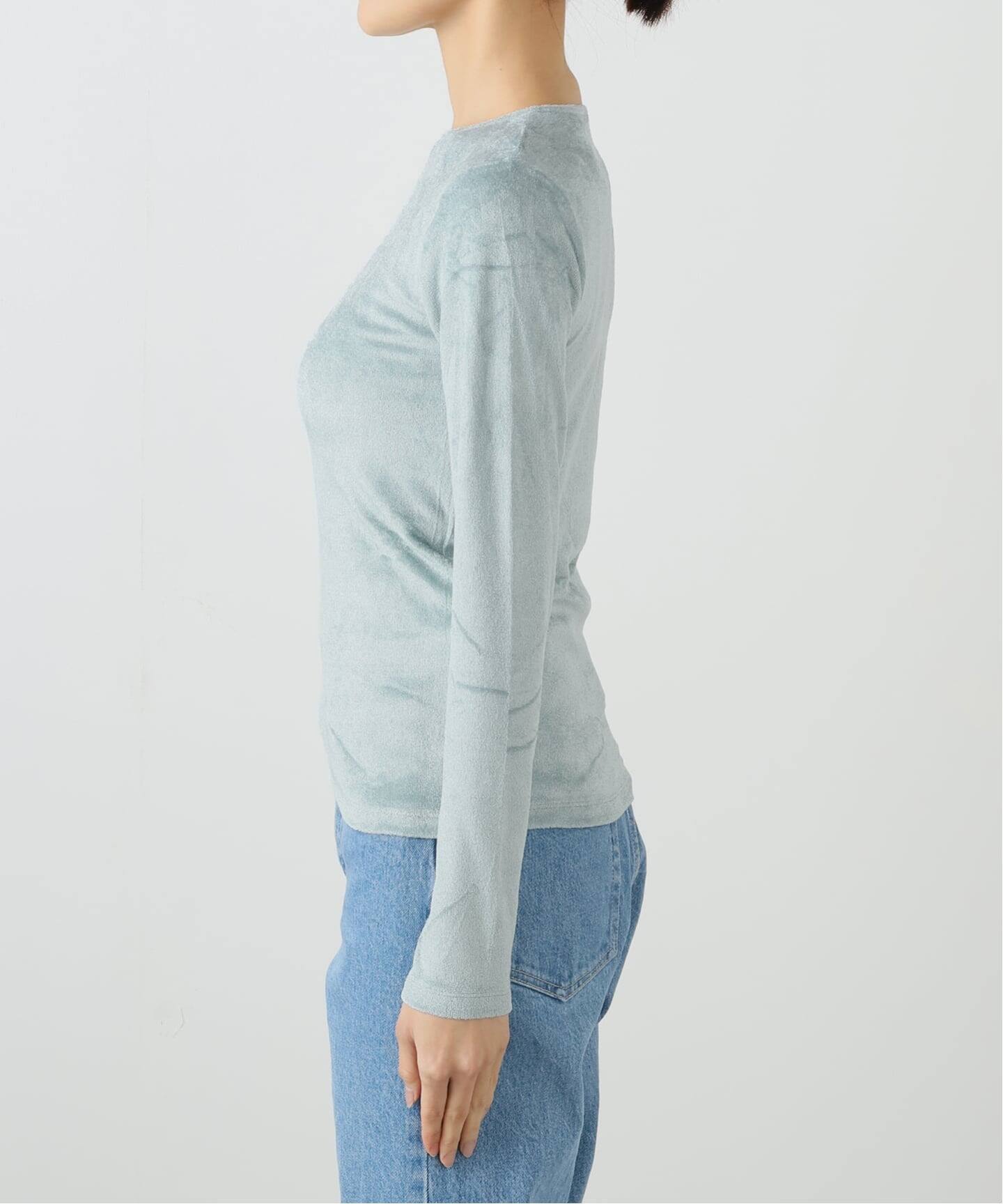 f*i様 BASERANGE VEIN Tシャツ 水色 M IENA イエナ カ Baserange/ベースレンジ OMO LONG SLEEVE TEE TTOLVE-WI25（T