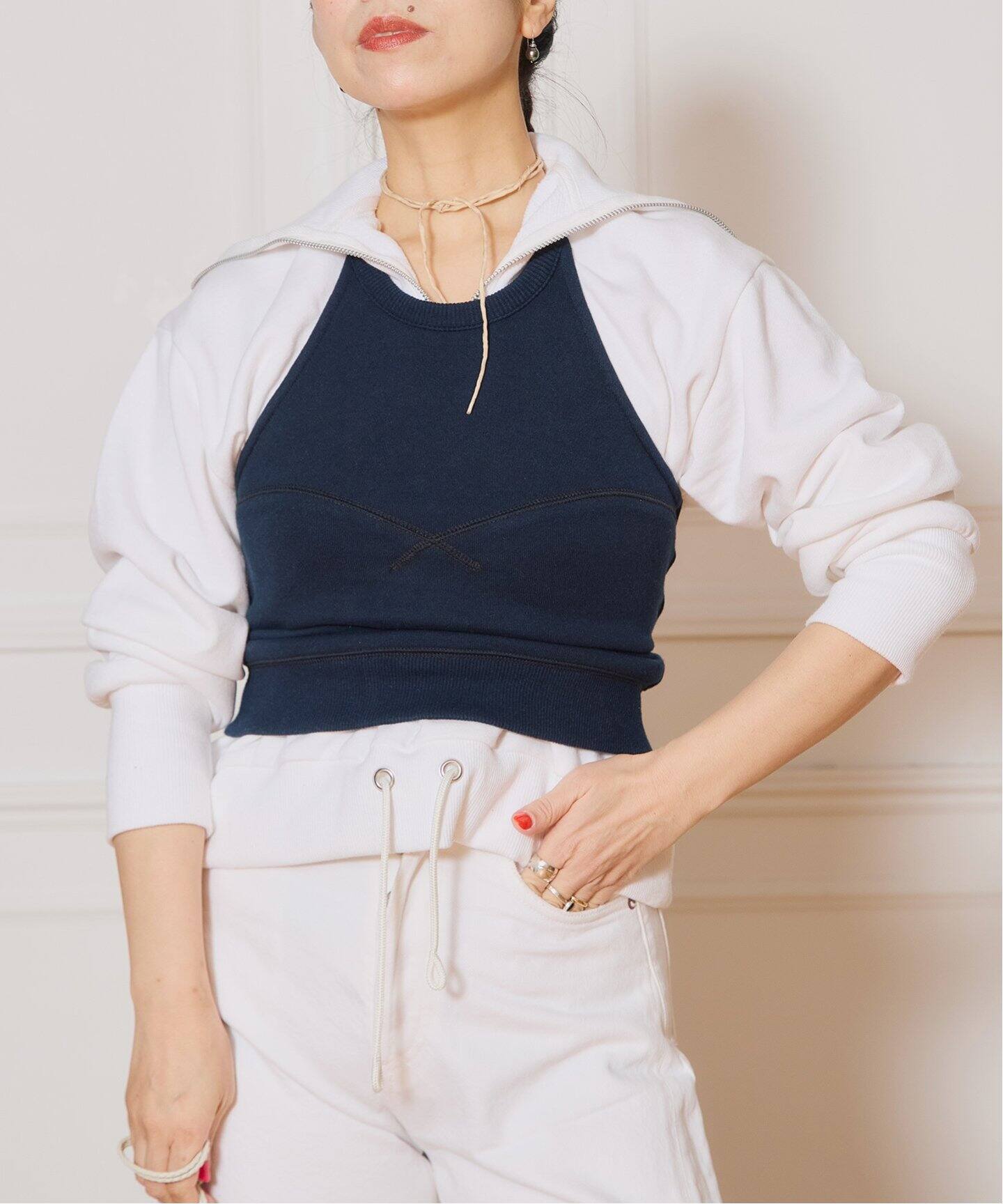 JUN MIKAMI/ジュンミカミ ハーフジッププルオーバー 25SS-25-S 