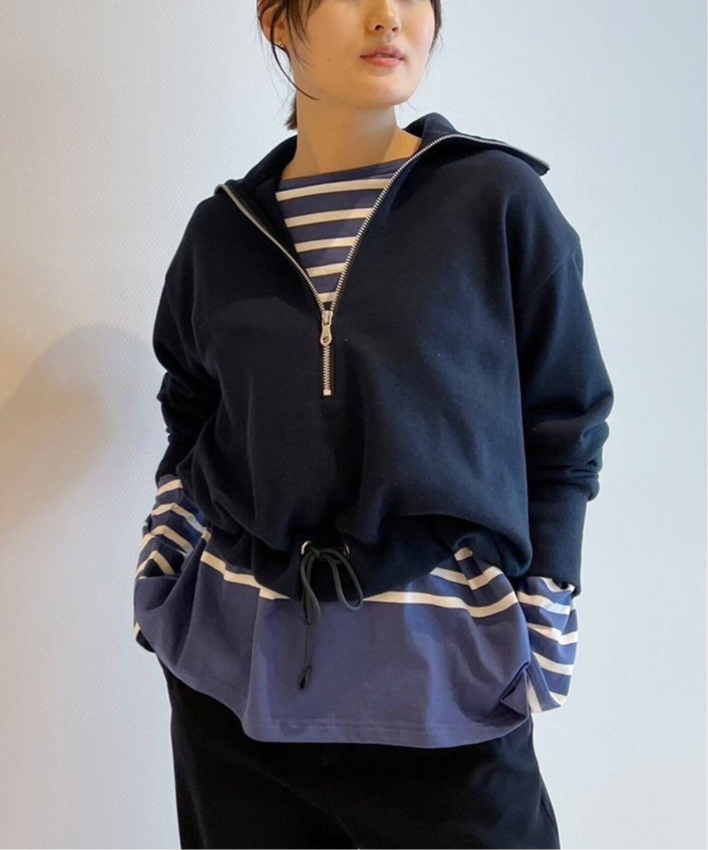 JUN MIKAMI/ジュンミカミ ハーフジッププルオーバー 25SS-25-S 