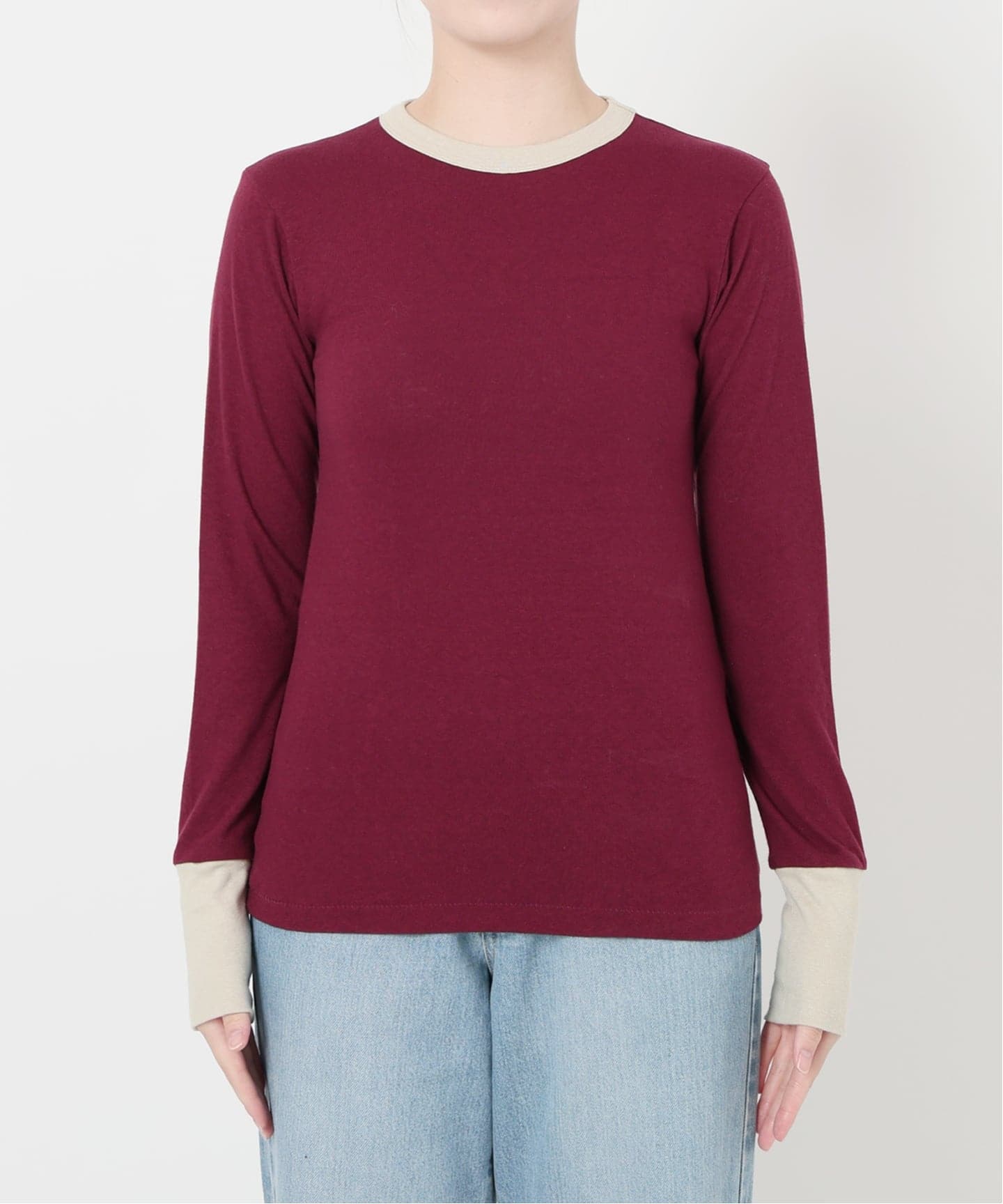 追加》【fifi original collection】trim ロングスリーブTシャツ（T