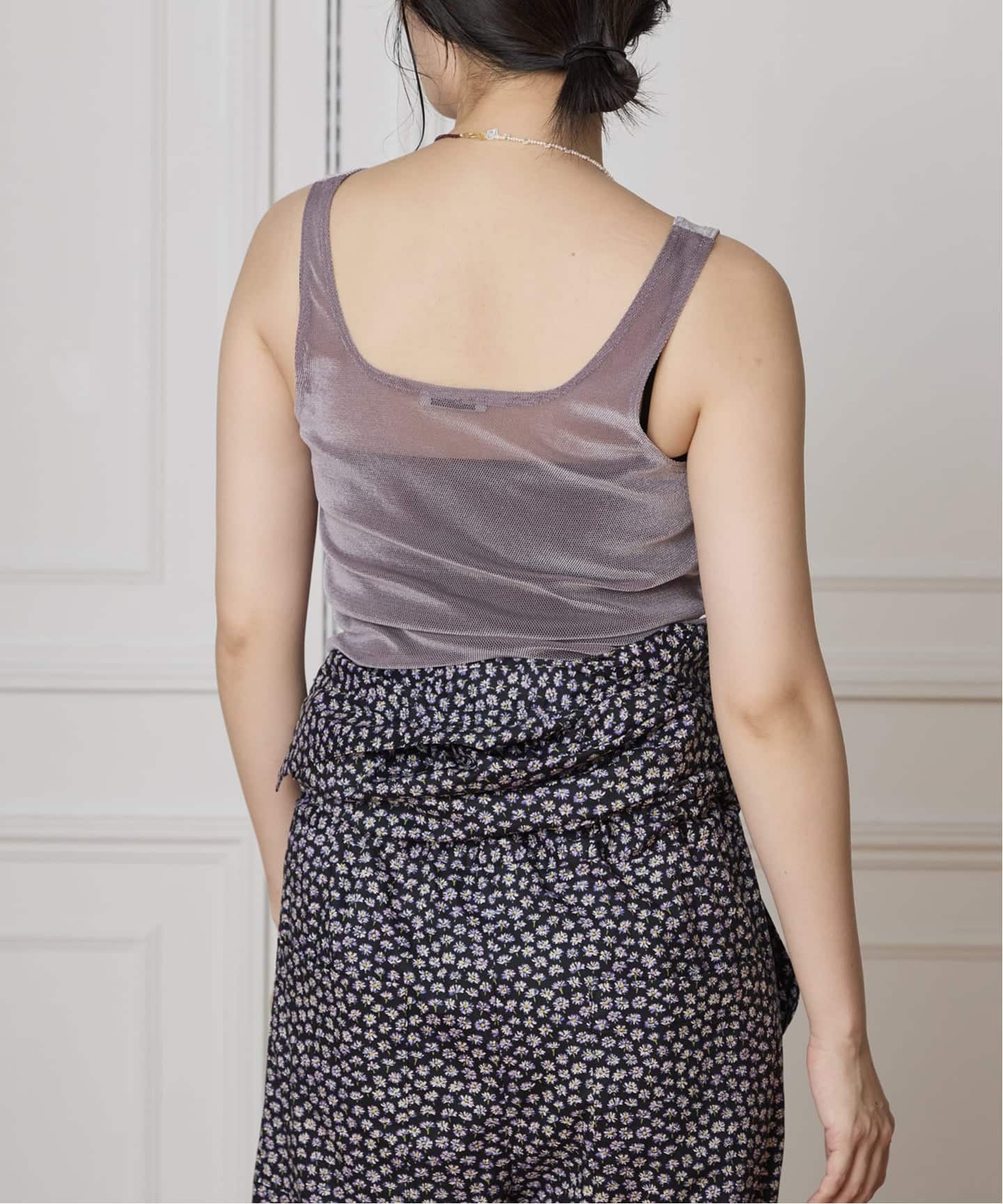 SIMONE WILD/シモーネ ワイルド MESH VELVET タンクトップ（タンク