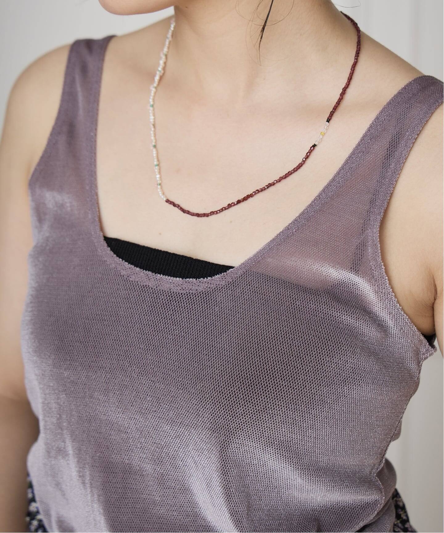 SIMONE WILD/シモーネ ワイルド MESH VELVET タンクトップ（タンク 