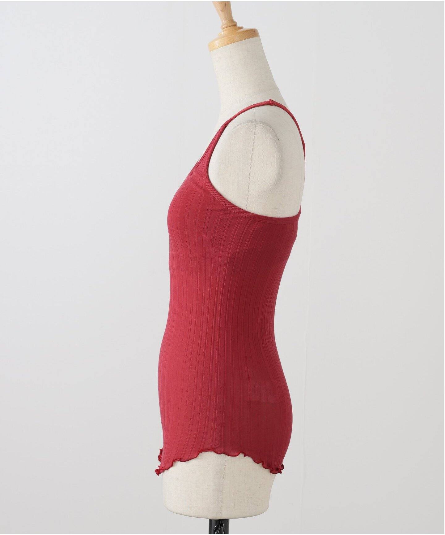 HAKUJI/ハクジ Wide rib bra タンクトップ H232511（カップ付き