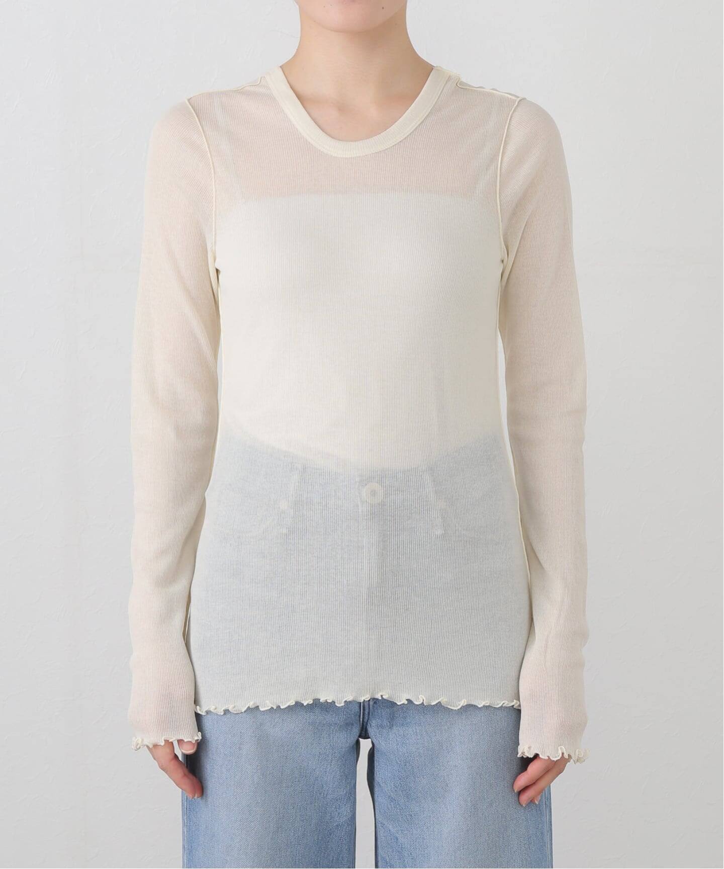 HAKUJI/ハクジ Sheer rib ロングスリーブプルオーバー H232550（T