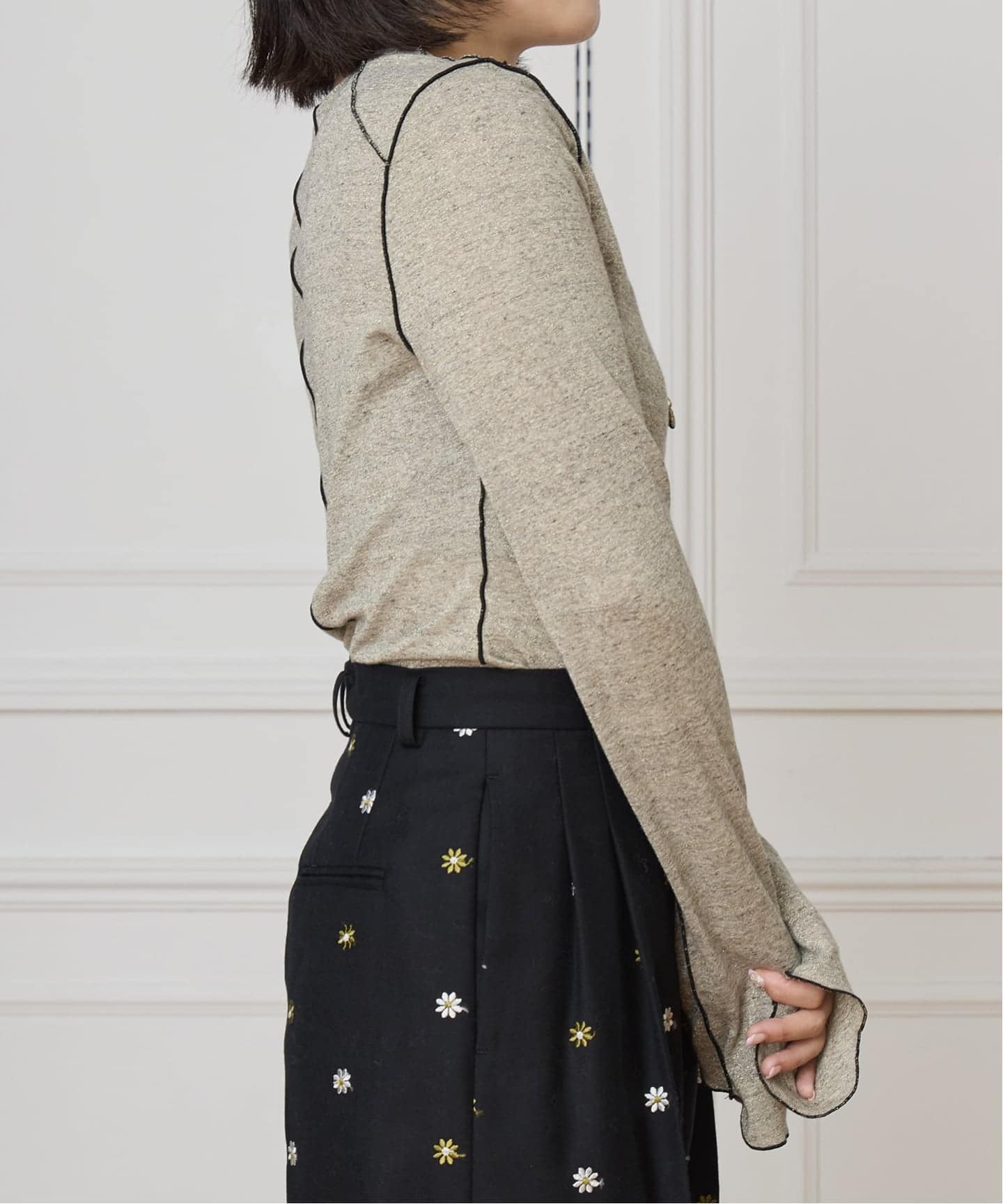 HAKUJI/ハクジ Glittery ロングスリーブプルオーバー H232564（Tシャツ