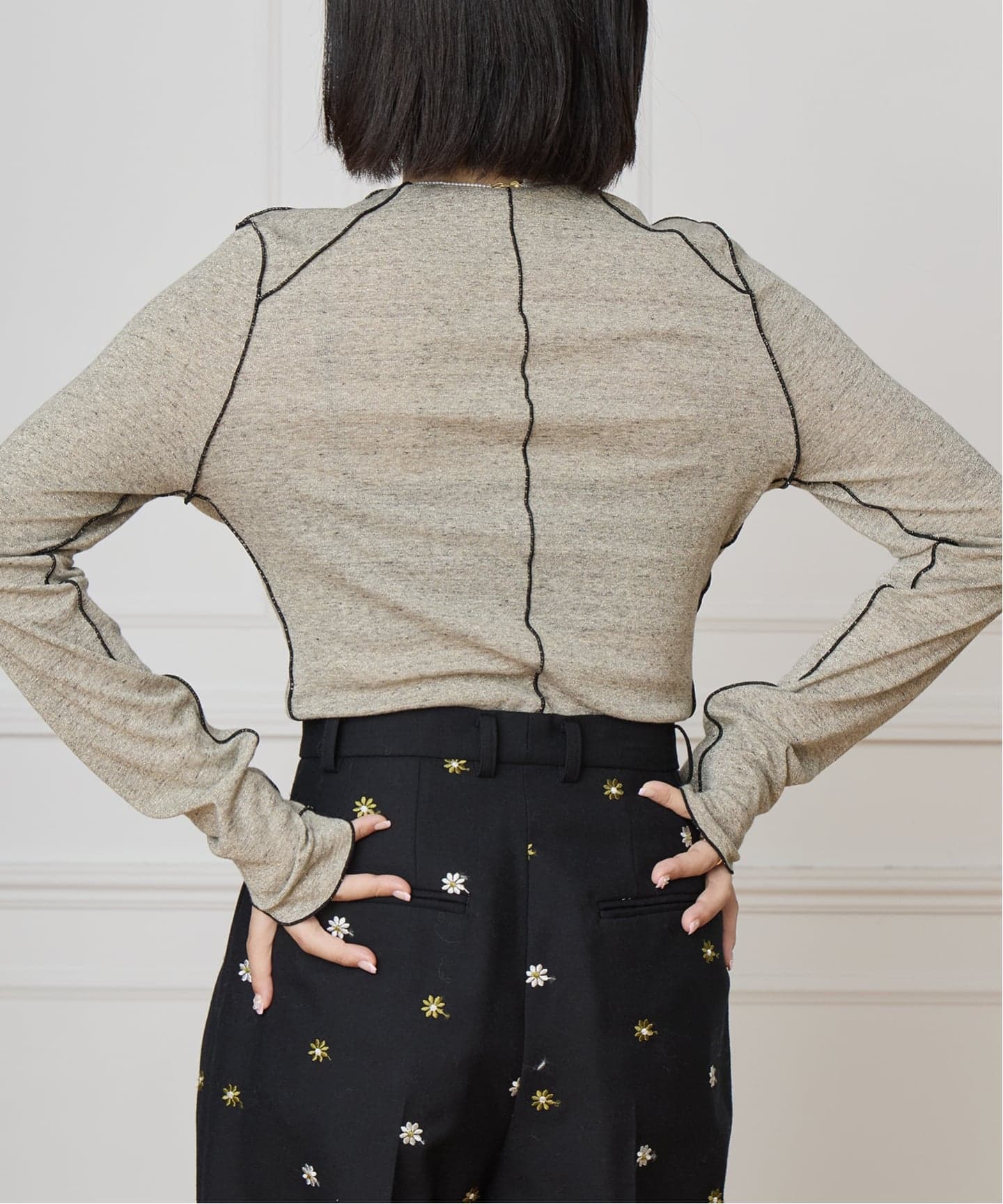 HAKUJI/ハクジ Glittery ロングスリーブプルオーバー H232564（Tシャツ