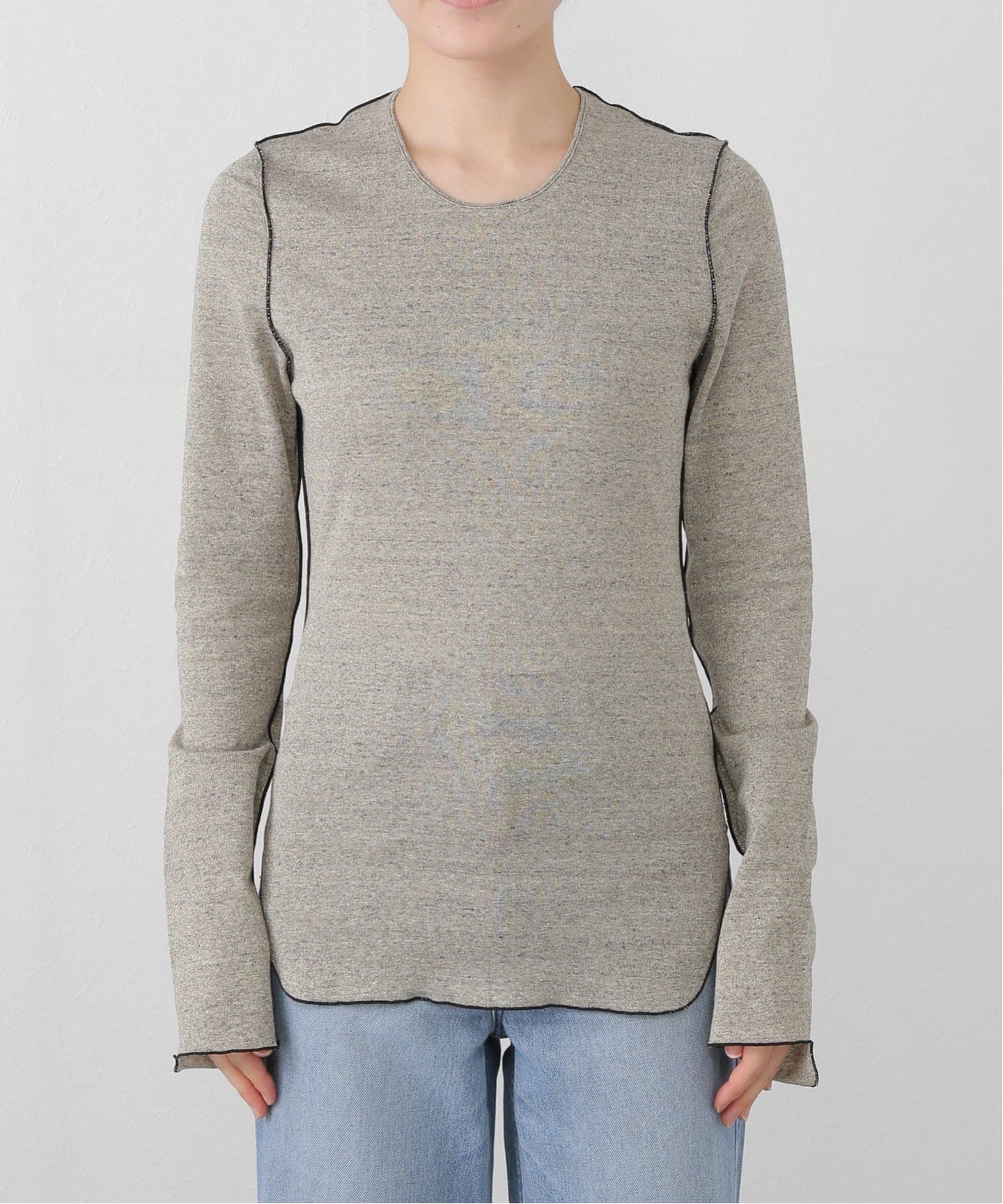 HAKUJI/ハクジ Glittery ロングスリーブプルオーバー H232564（Tシャツ