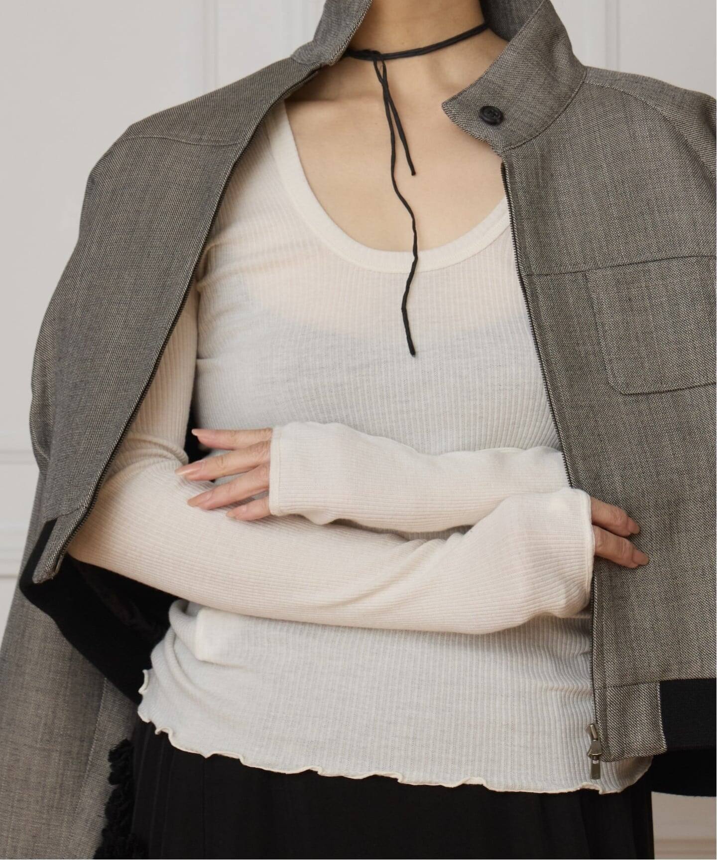 - IENA - HAKUJI / ハクジ  別注 カットソー HAKUJI/ハクジ Glittery ロングスリーブプルオーバー H232564（Tシャツ