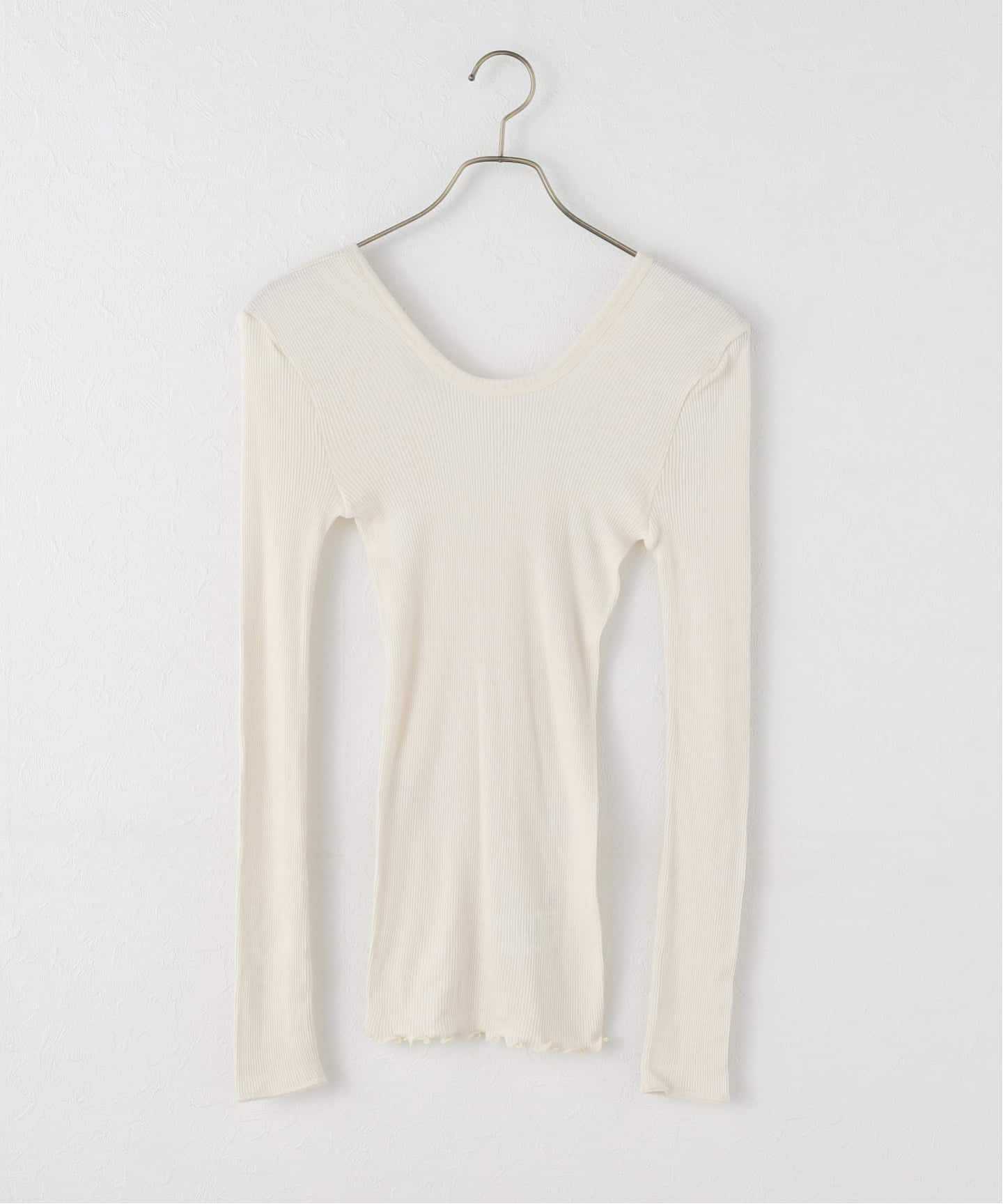 HAKUJI/ハクジ Wool rib L/S プルオーバー H232547（Tシャツ