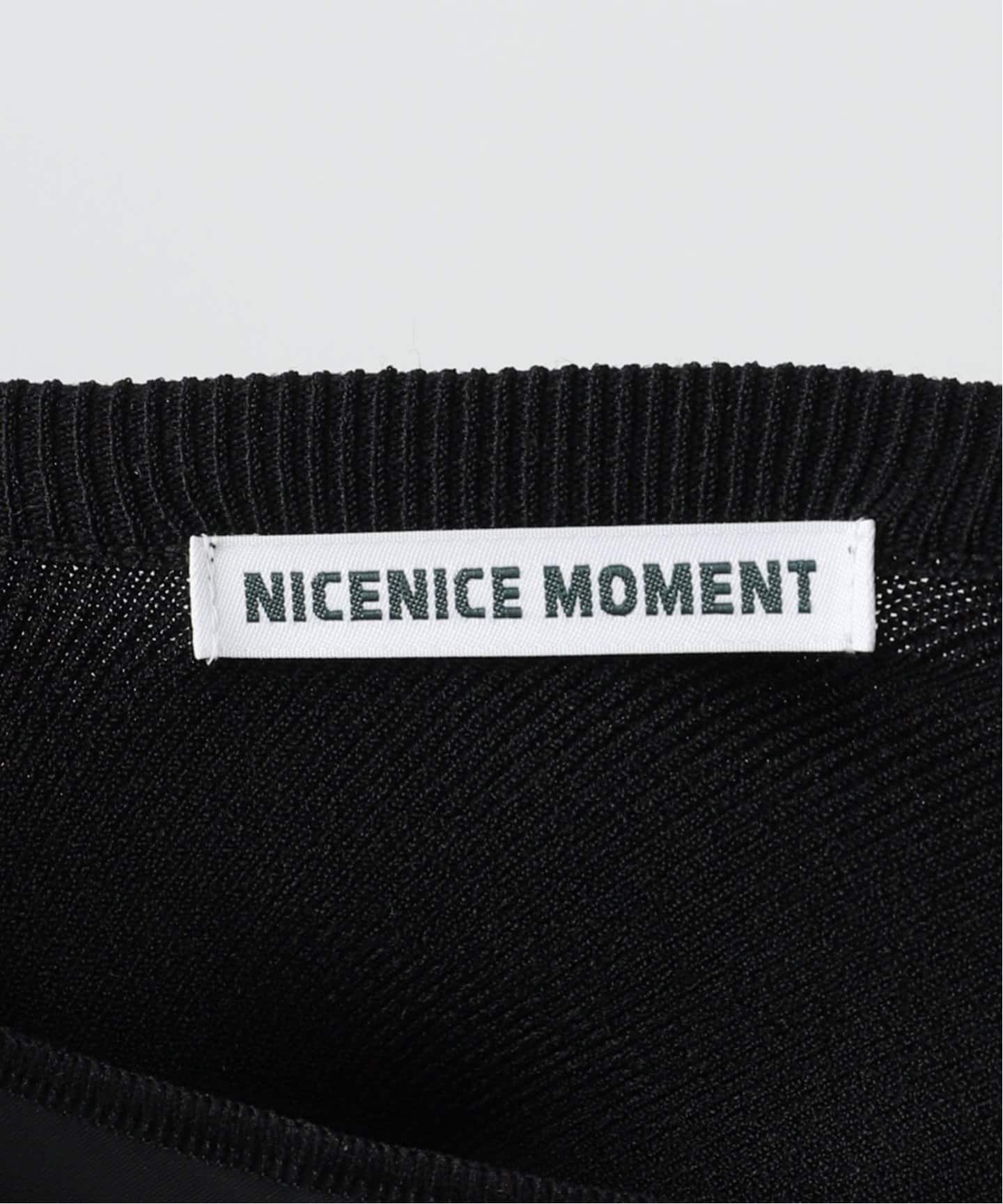 【NICENICE MOMENT】　新品同様　カップ付き半袖カットソー ブラック CROPPED COMPACT TEE – NICENICE MOMENT