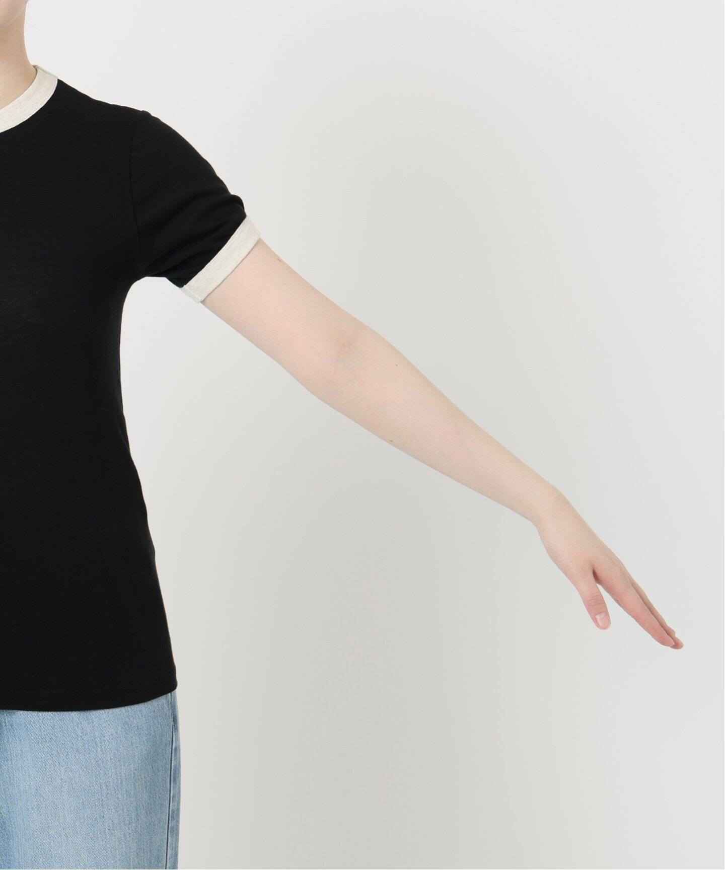 IENA LA BOUCLE fifi 　trim Tシャツ リンガートリミング fifi original collection tirm シアーTシャツ（Tシャツ／カットソー