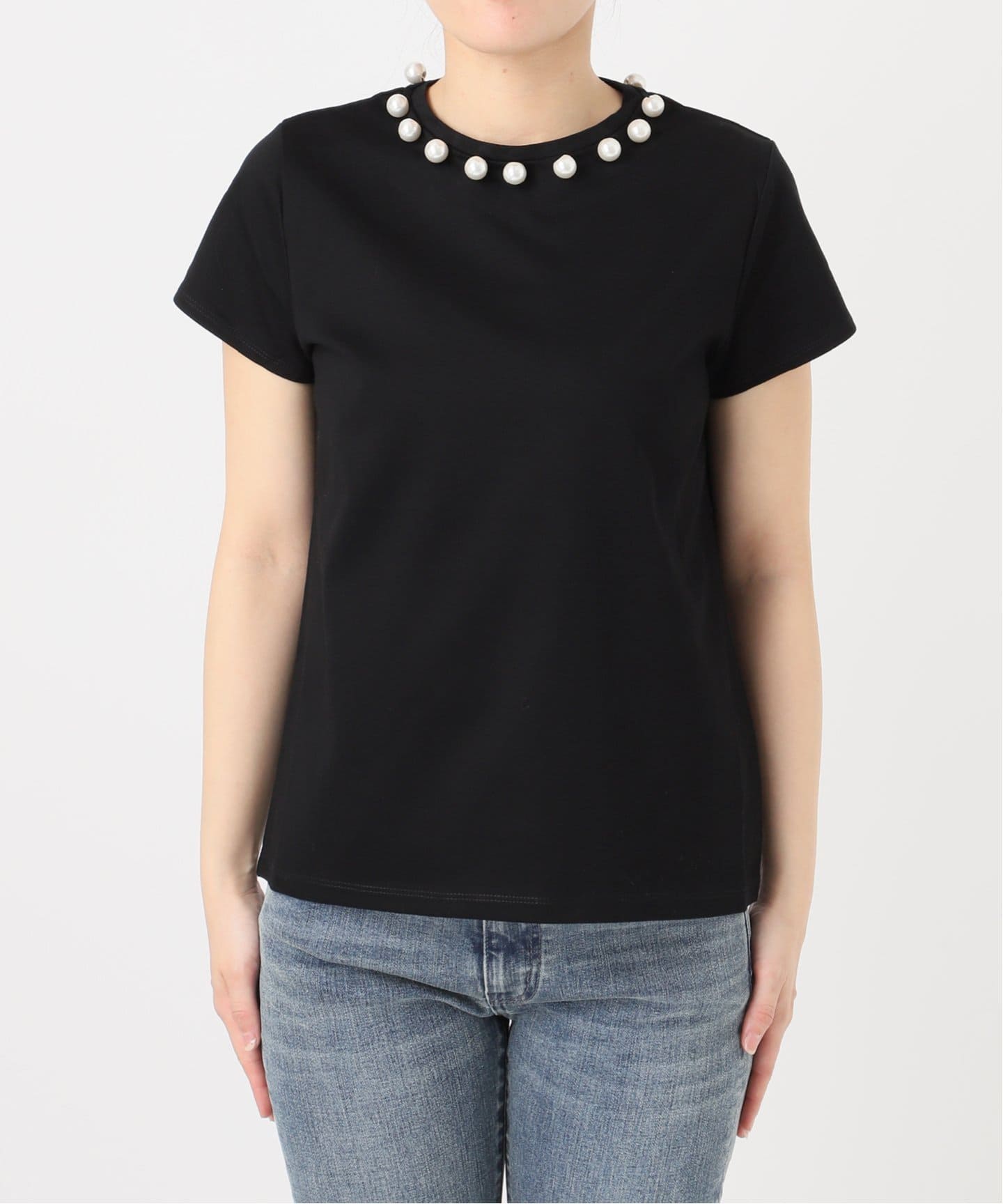 AMICA/アミカ】パールTEE WHITE（Tシャツ／カットソー）｜IENA