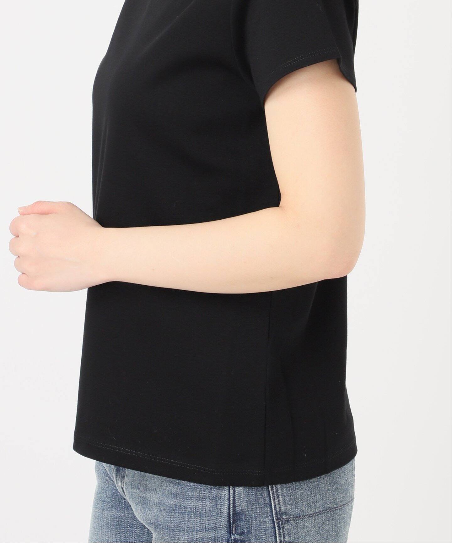 AMICA アミカキッズ パール TEE Tシャツ レディース 半袖 ブラック AMICA/アミカ】パールTEE WHITE（Tシャツ／カットソー）｜IENA