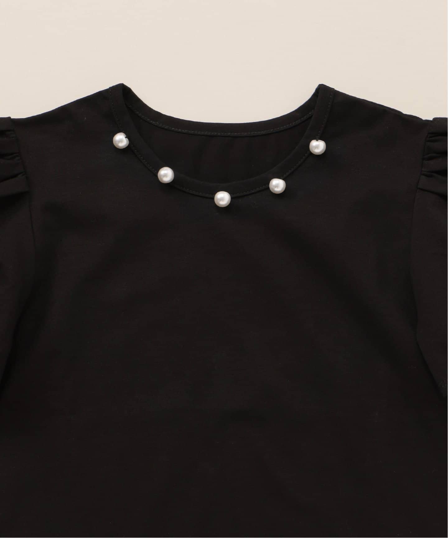 トップス AMICA kids PEARL TEE BLACK AMICA・kids(アミカキッズ