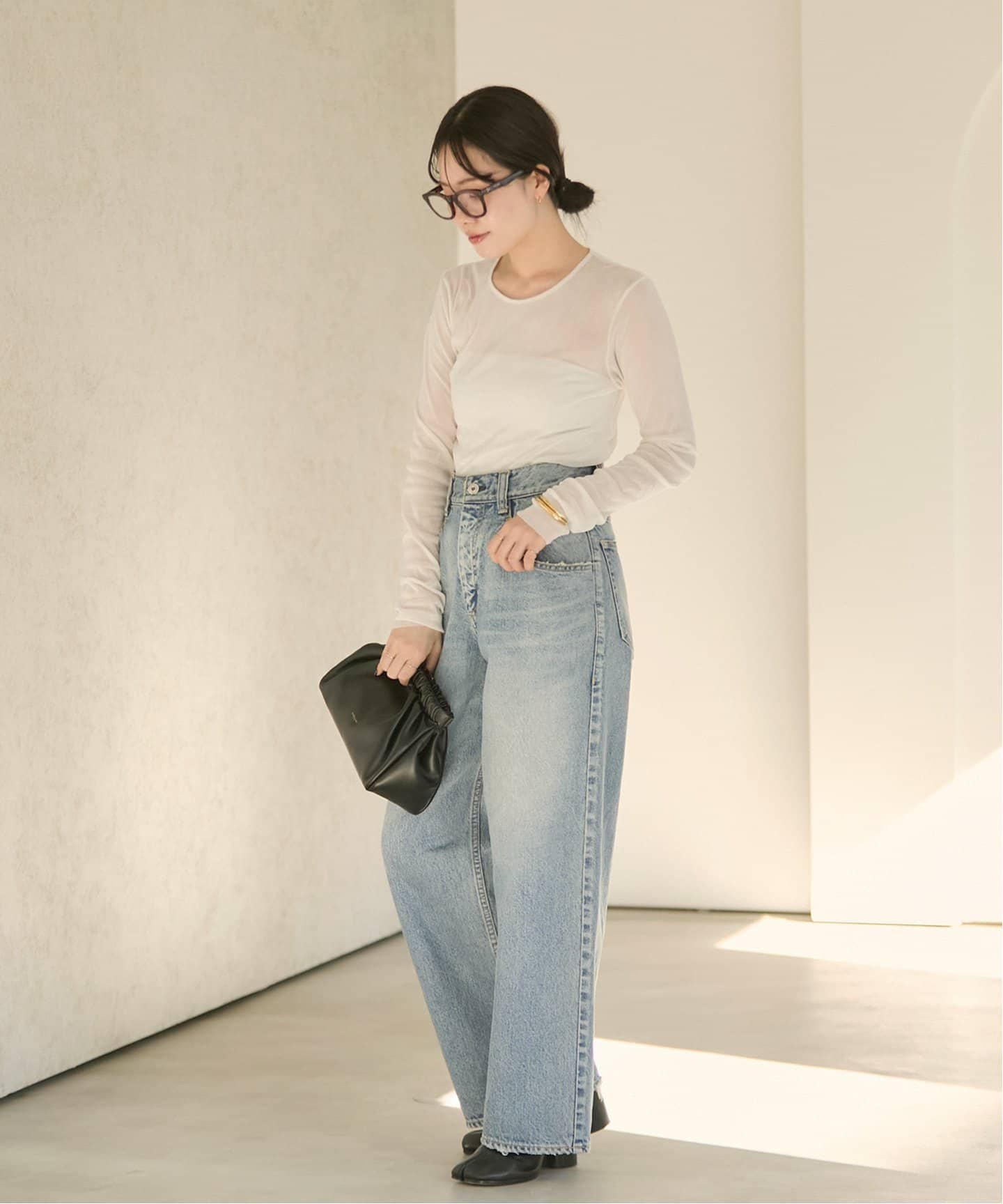 新品未使用　Flocky Mesh ロンT Plage プラージュ　ベージュ 追加予約》Flocky Mesh ロンT（Tシャツ／カットソー）｜Plage