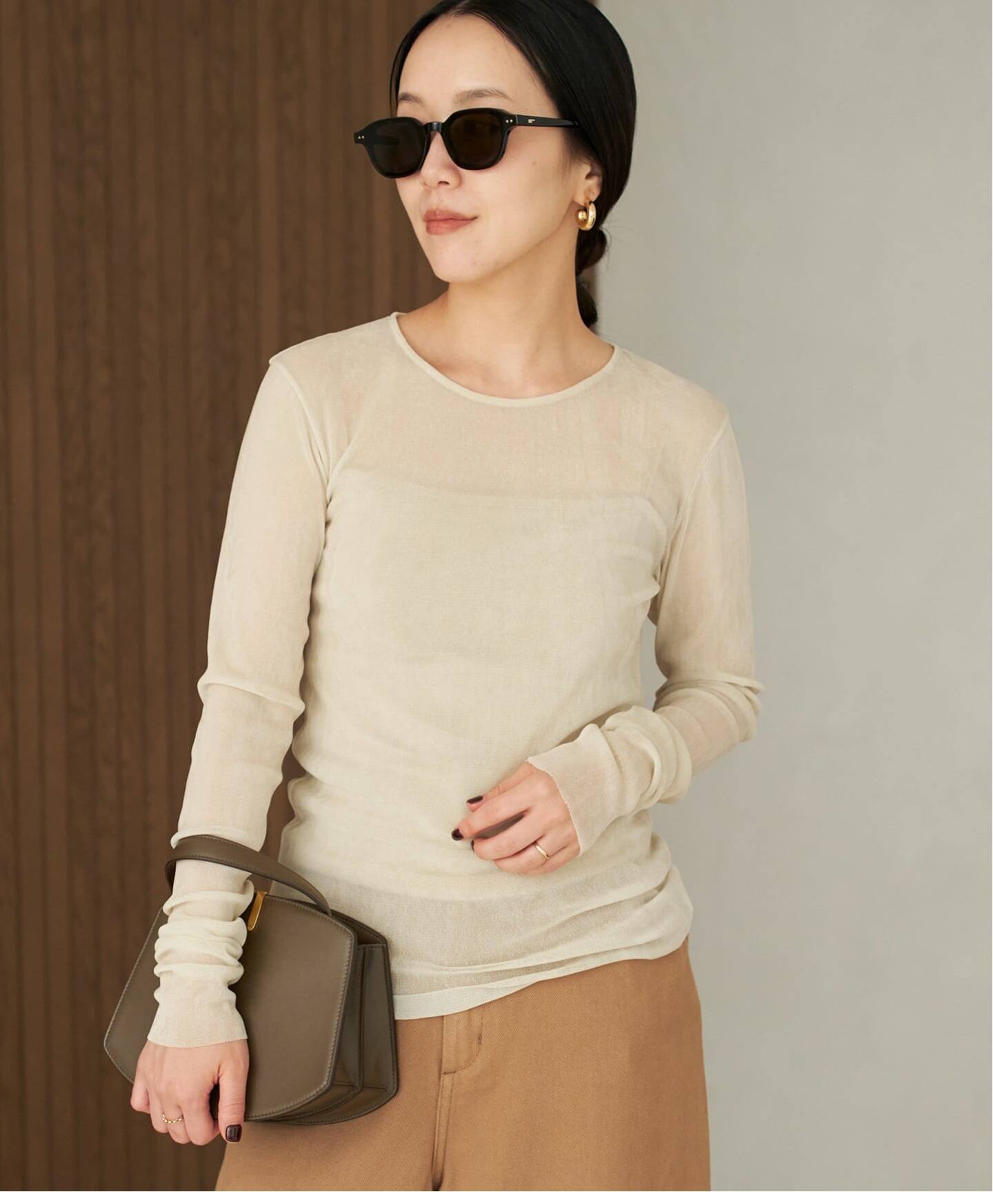 追加》Flocky Mesh ロンT（Tシャツ／カットソー）｜Plage