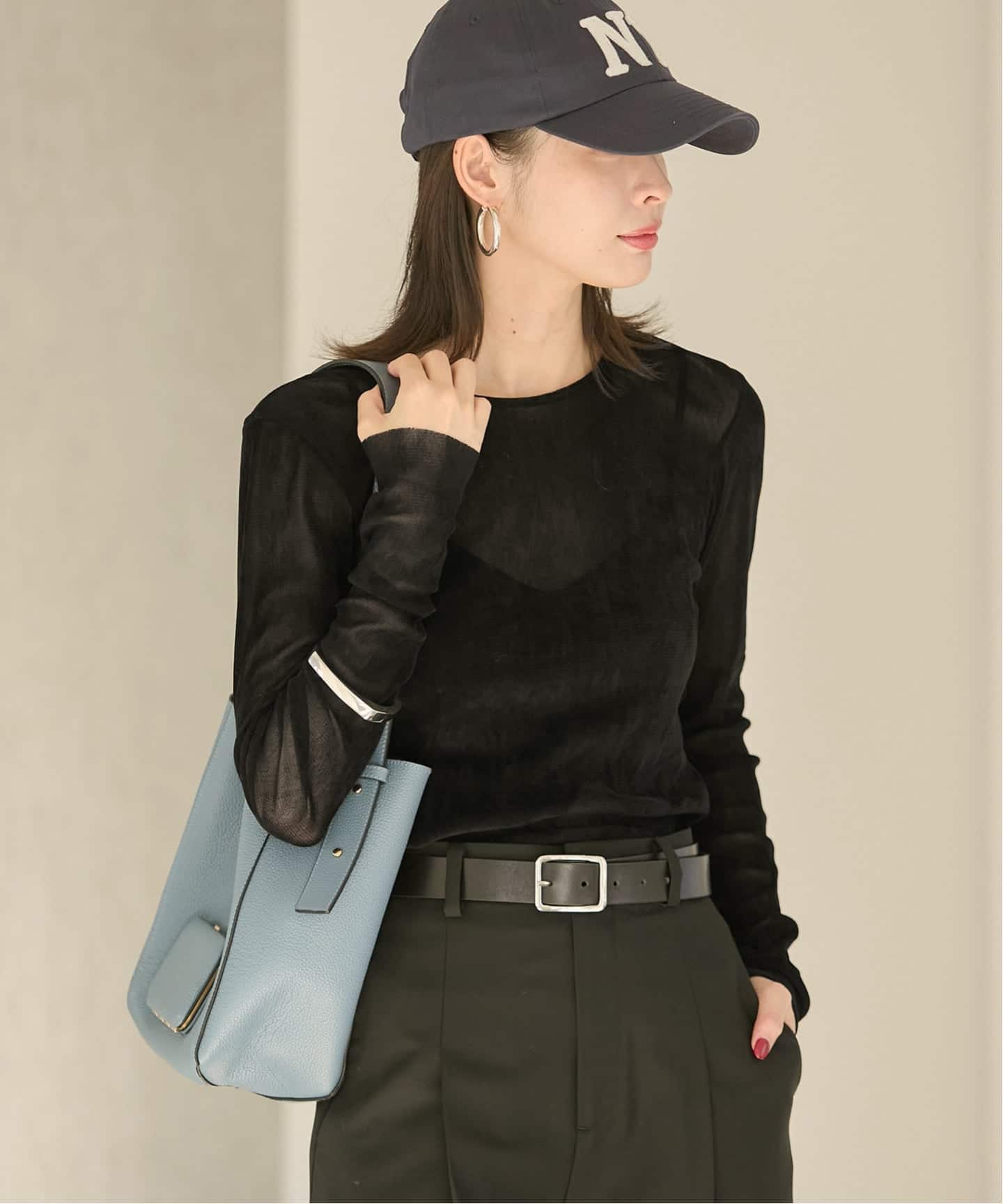 Plage プラージュ　Flocky mesh ロンT 一部カラーWEB限定追加予約》Flocky Mesh ロンT（Tシャツ