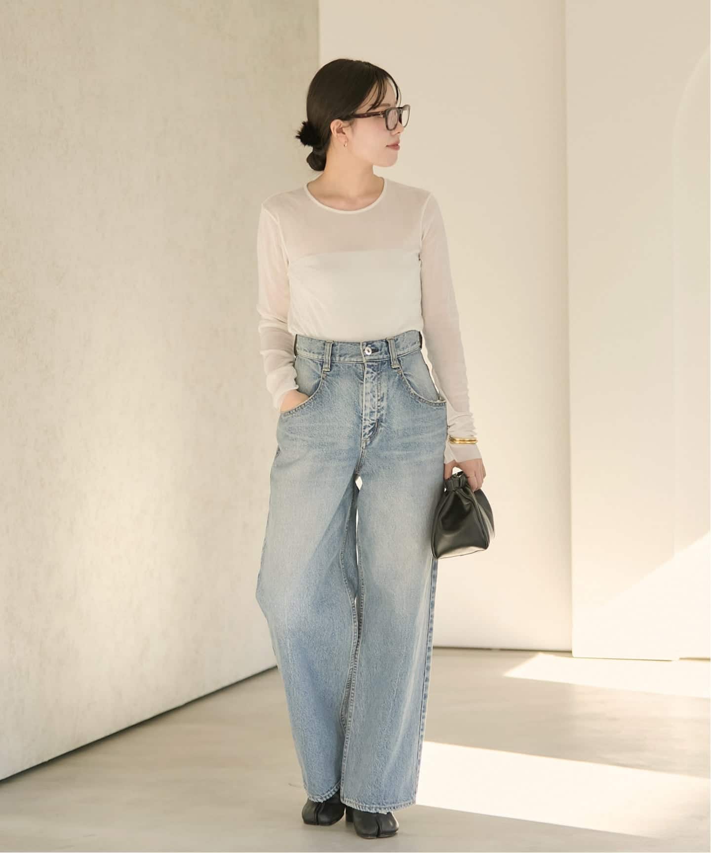 一部カラーWEB限定追加》Flocky Mesh ロンT（Tシャツ／カットソー