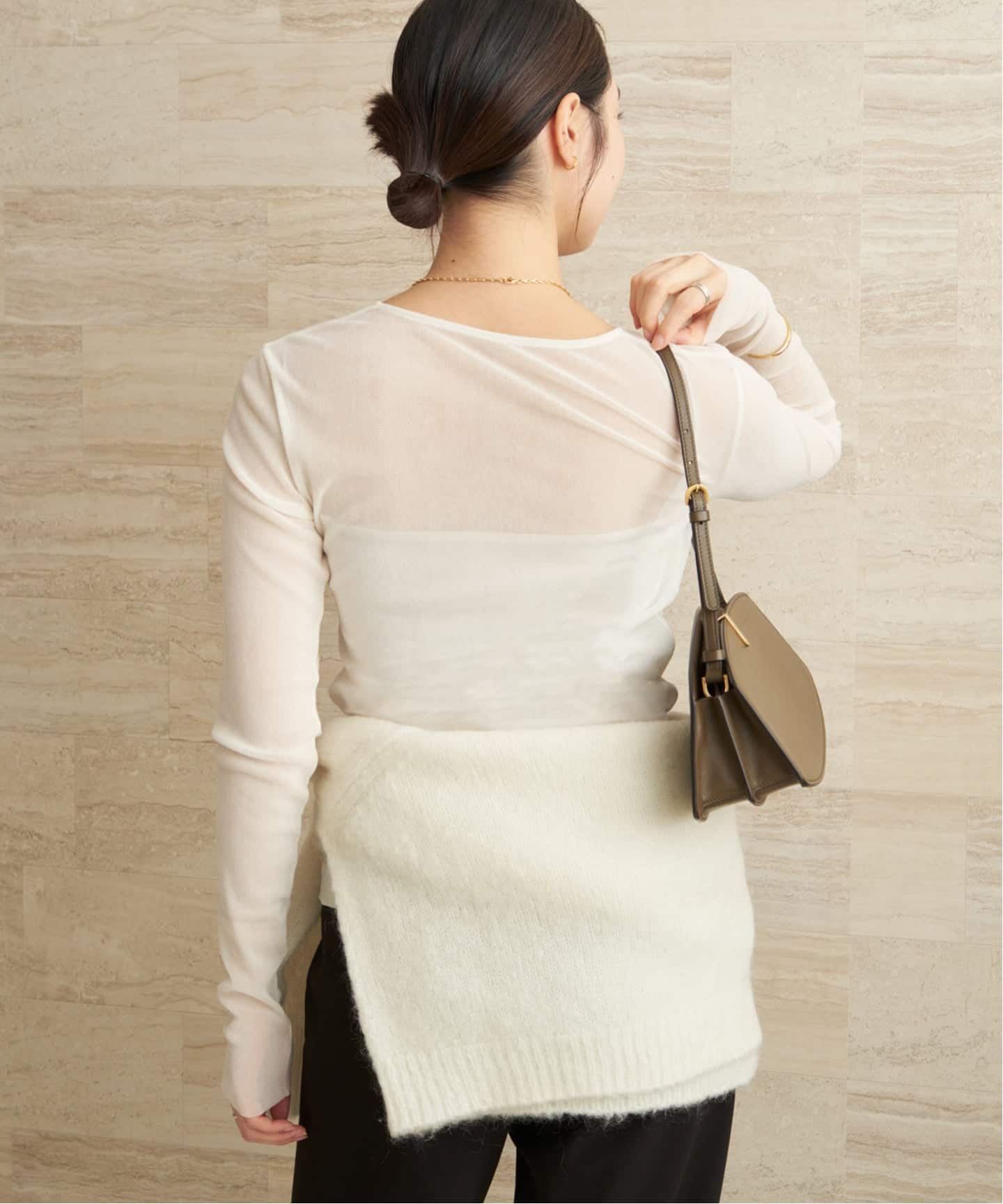 追加予約》Flocky Mesh ロンT 2（Tシャツ／カットソー）｜Plage