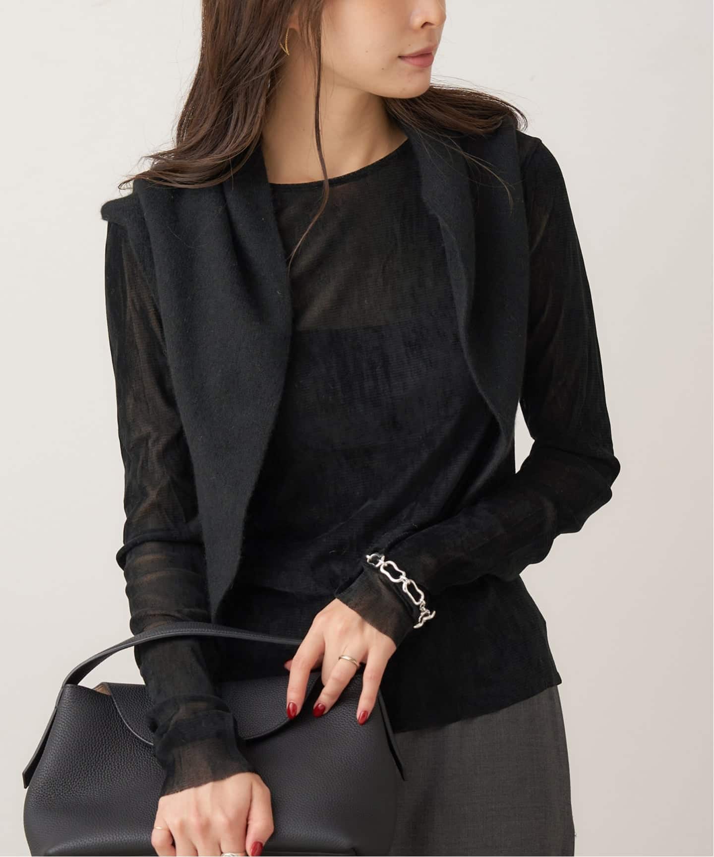 追加》Flocky Mesh ロンT 2（Tシャツ／カットソー）｜Plage