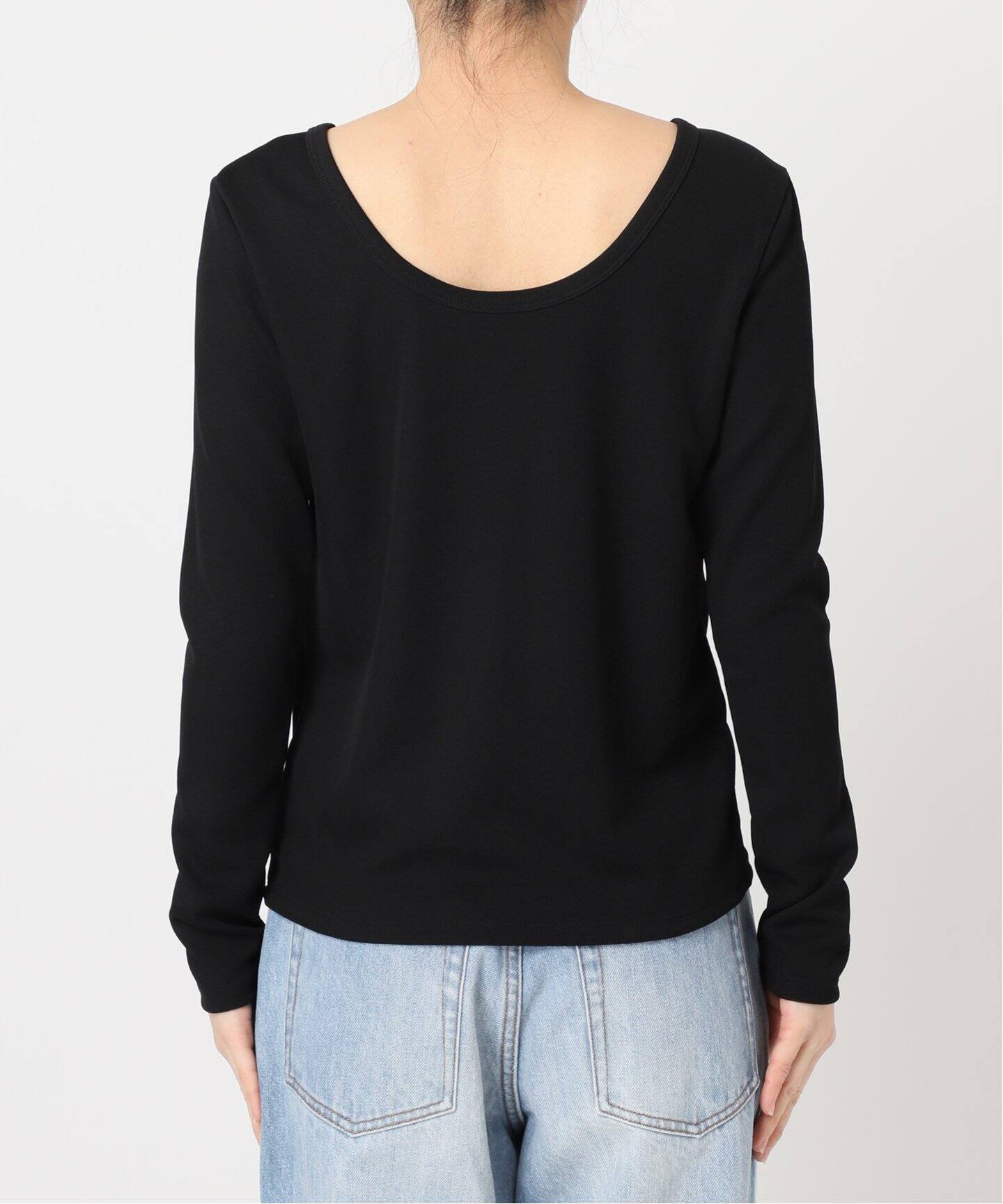 Rib Back Open プルオーバー（Tシャツ／カットソー）｜Plage 