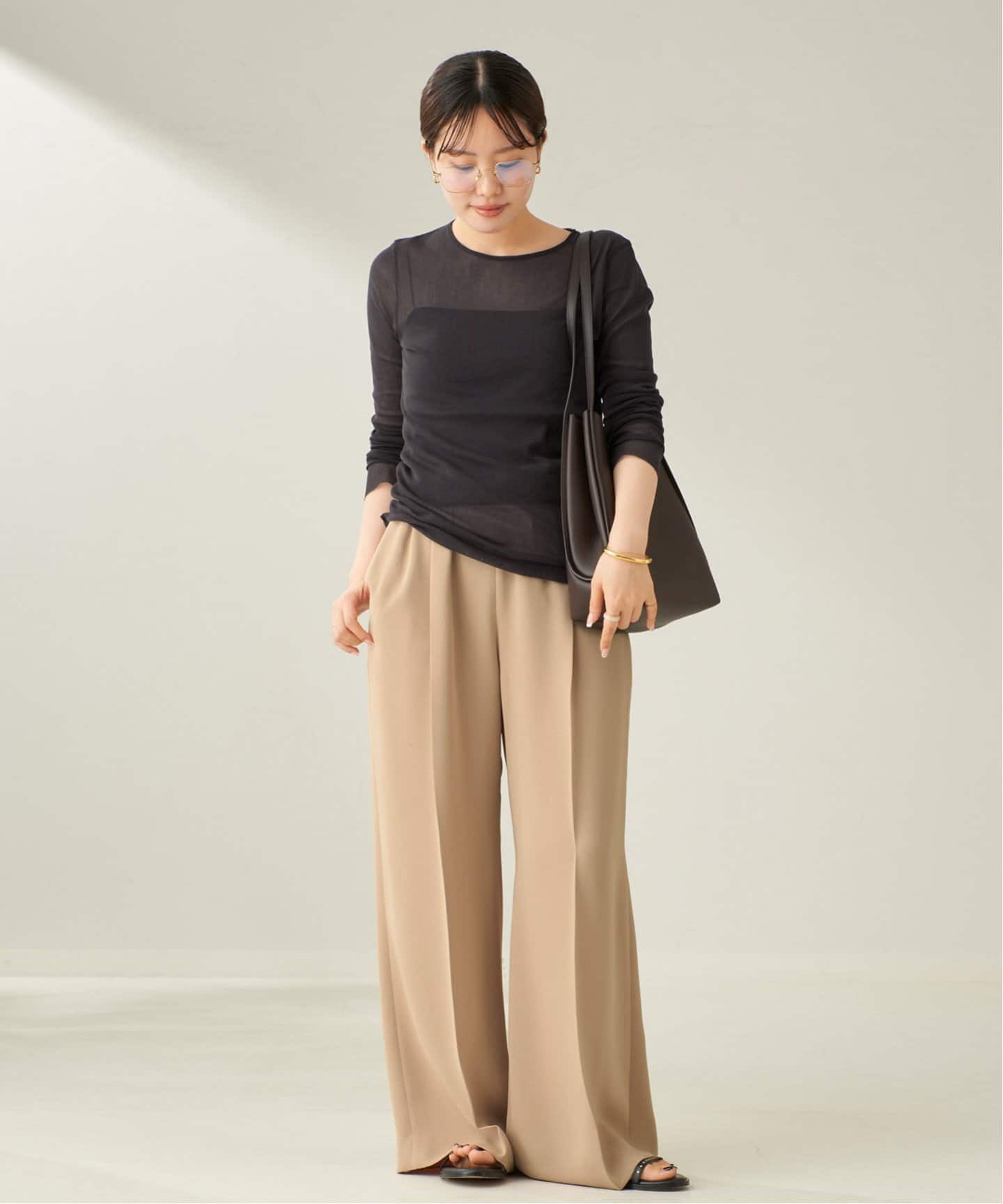 Plage 美品未着用 Mesh SheerロンＴ フリーサイズ plage tシャツ 「追加」Mesh Sheer ロンT 4 レディース