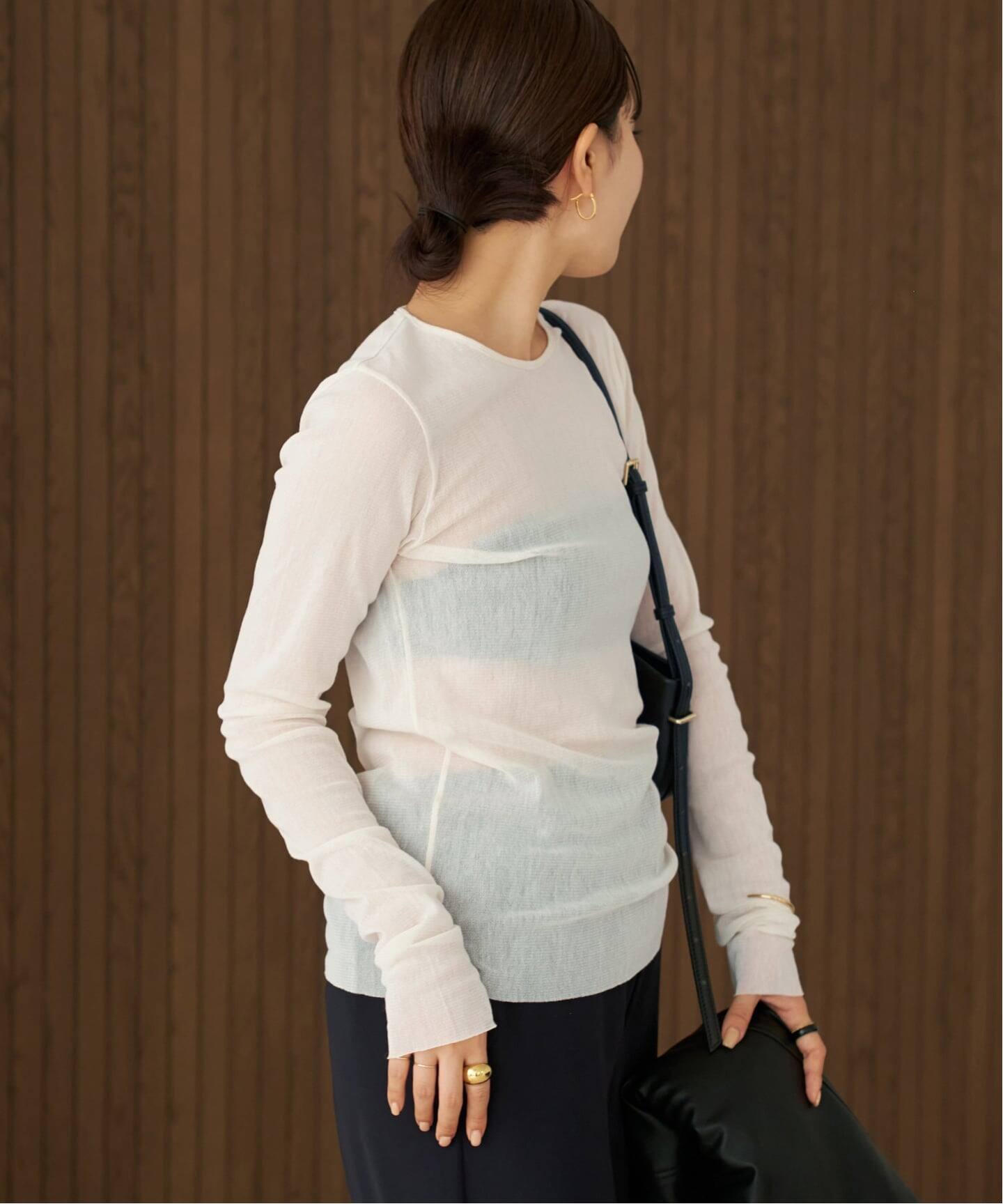 新品未使用　Plage メッシュシアーロンT ホワイト 新品未使用タグ付 Plage メッシュシアーロンT ホワイト Plage