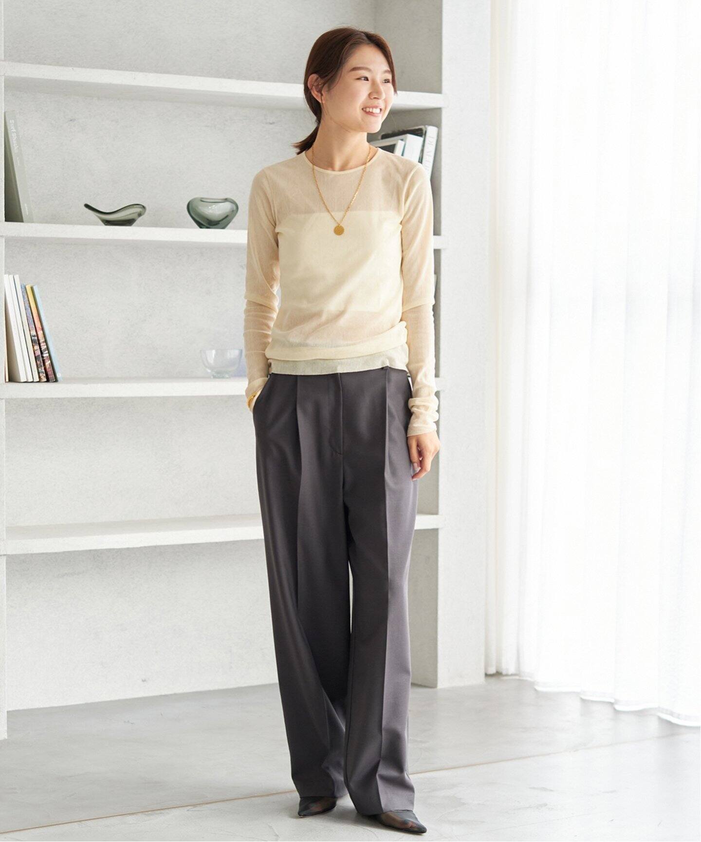 プラージュ　Mesh Sheer ロンT メッシュシアーロンT 追加予約》Mesh Sheer ロンT 4（Tシャツ／カットソー）｜Plage