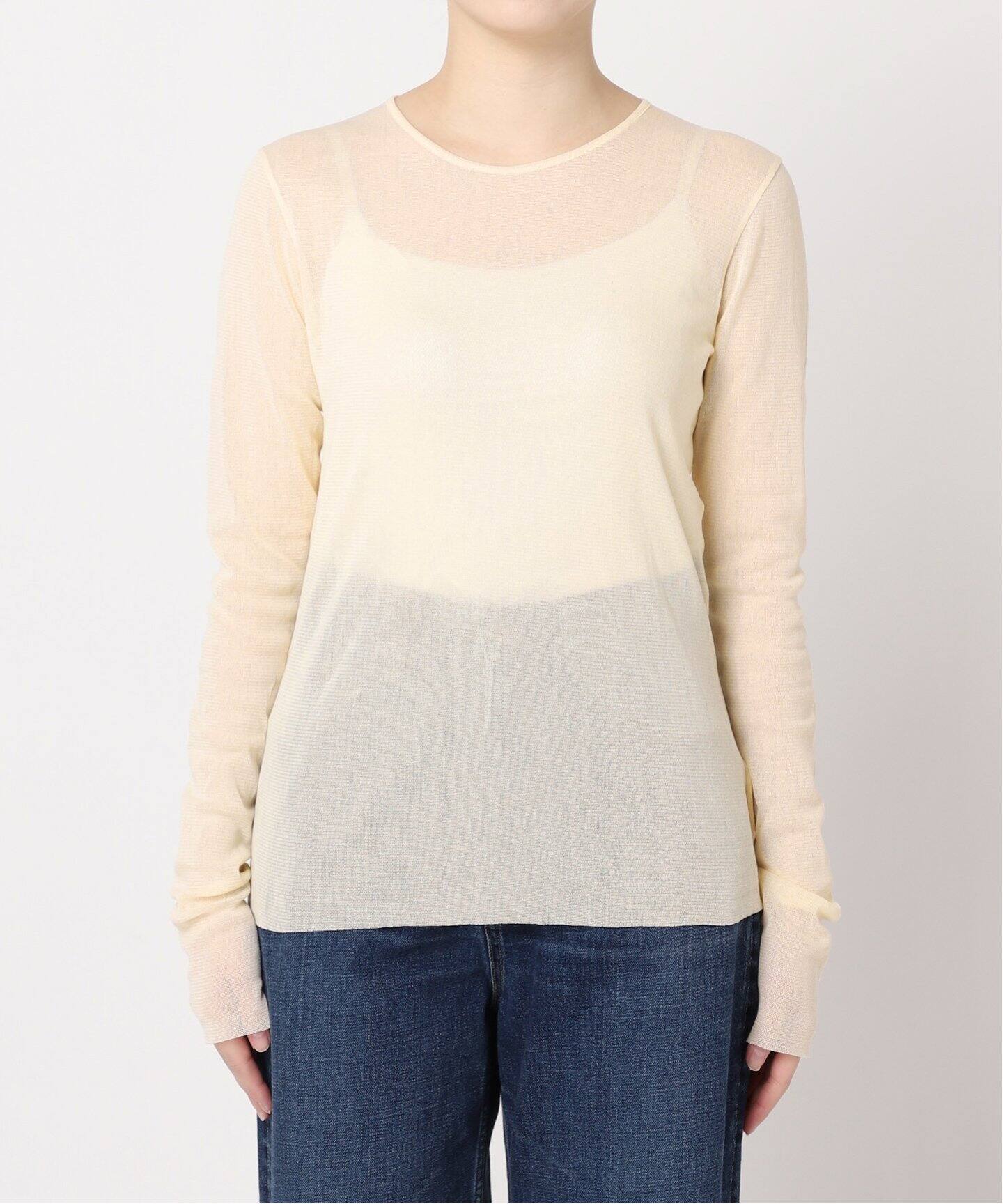 プラージュ　Mesh Sheer ロンT 追加予約》Mesh Sheer ロンT 4（Tシャツ／カットソー）｜Plage